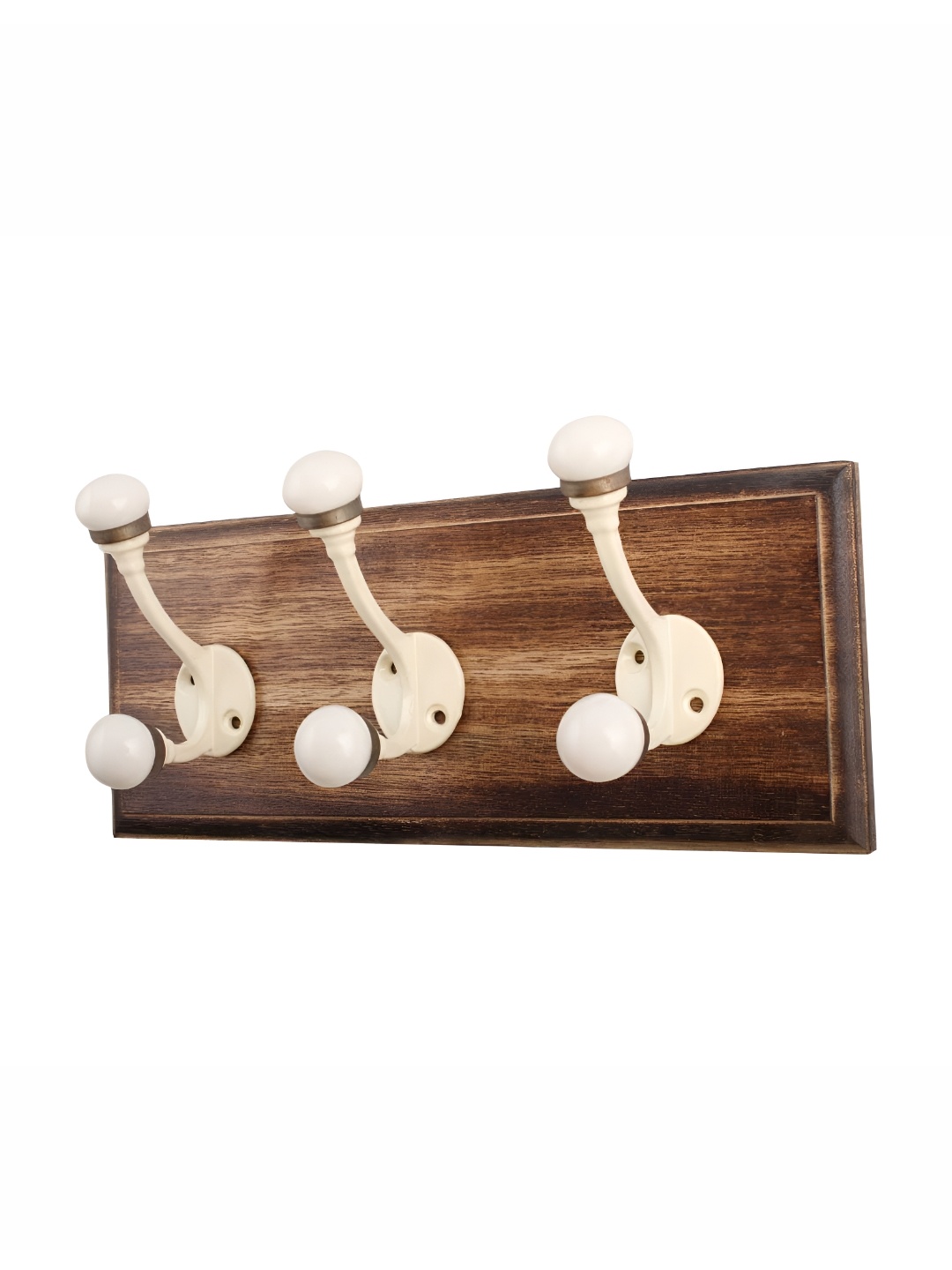 

Indianshelf Cream Double Loop 3 Hooks Key Holder