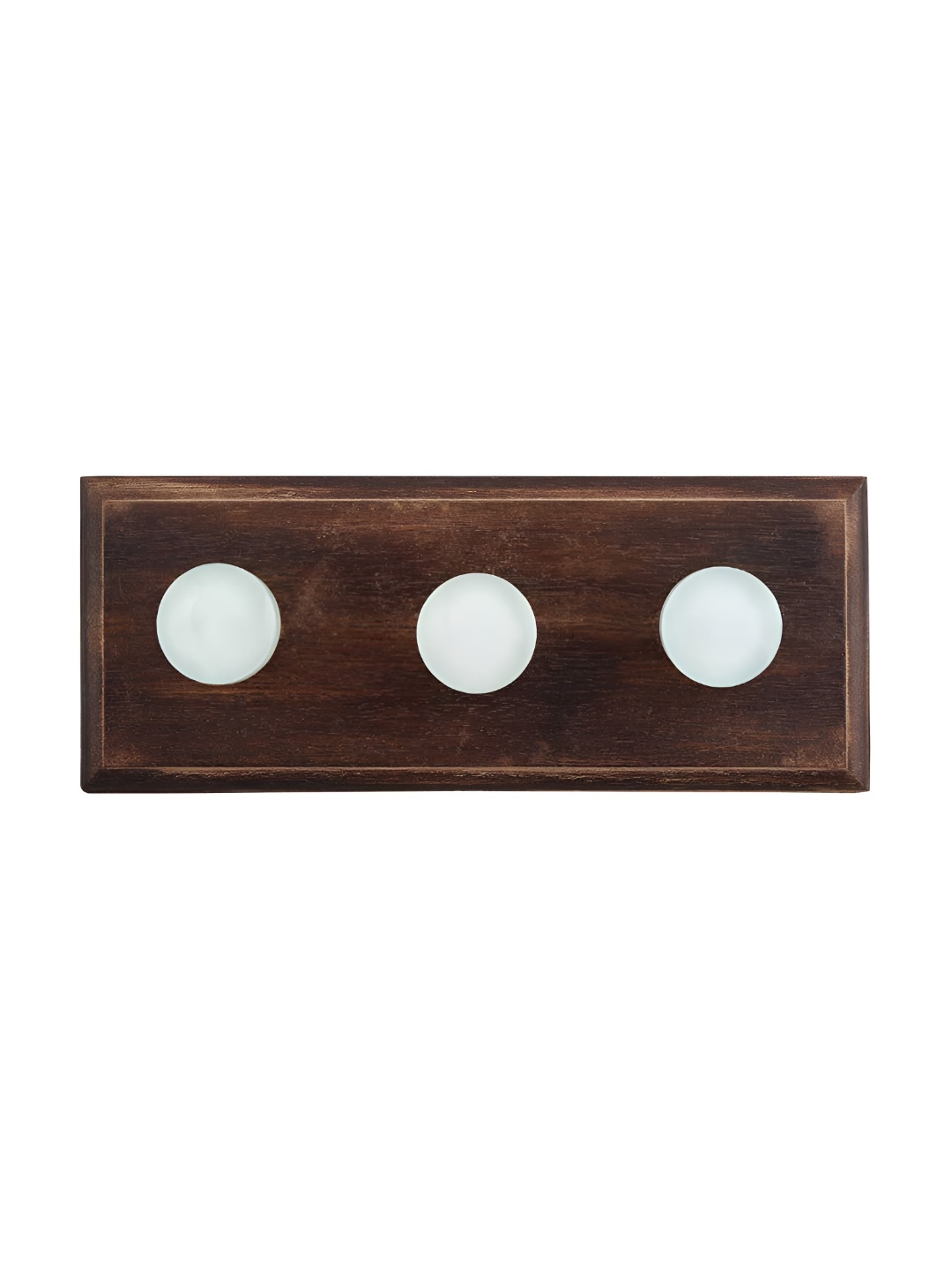 

Indianshelf Brown & White Flat Wall Hooks Holder