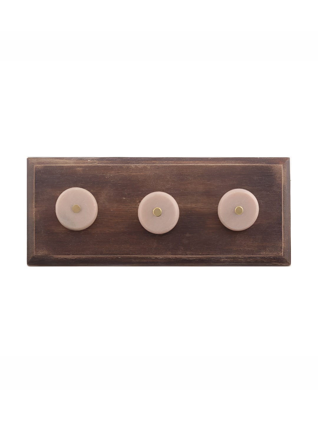 

Indianshelf Brown & Pink Wooden Wall Hooks Key Holder