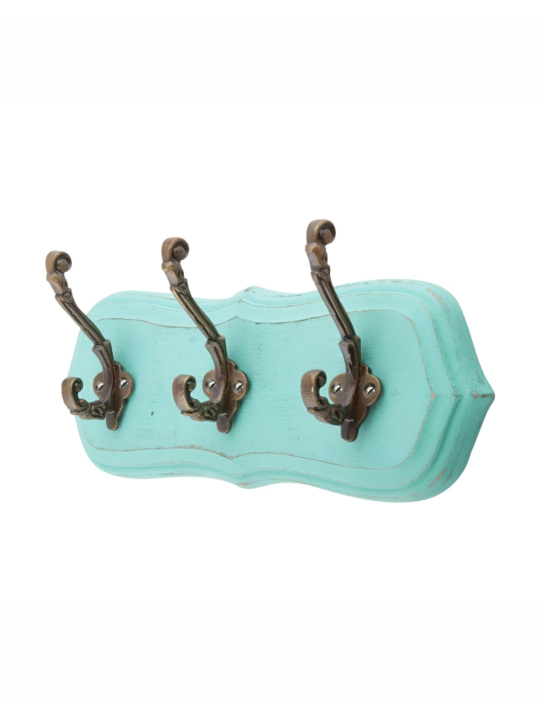 

Indianshelf Green Wooden Wall Hooks Key Holder