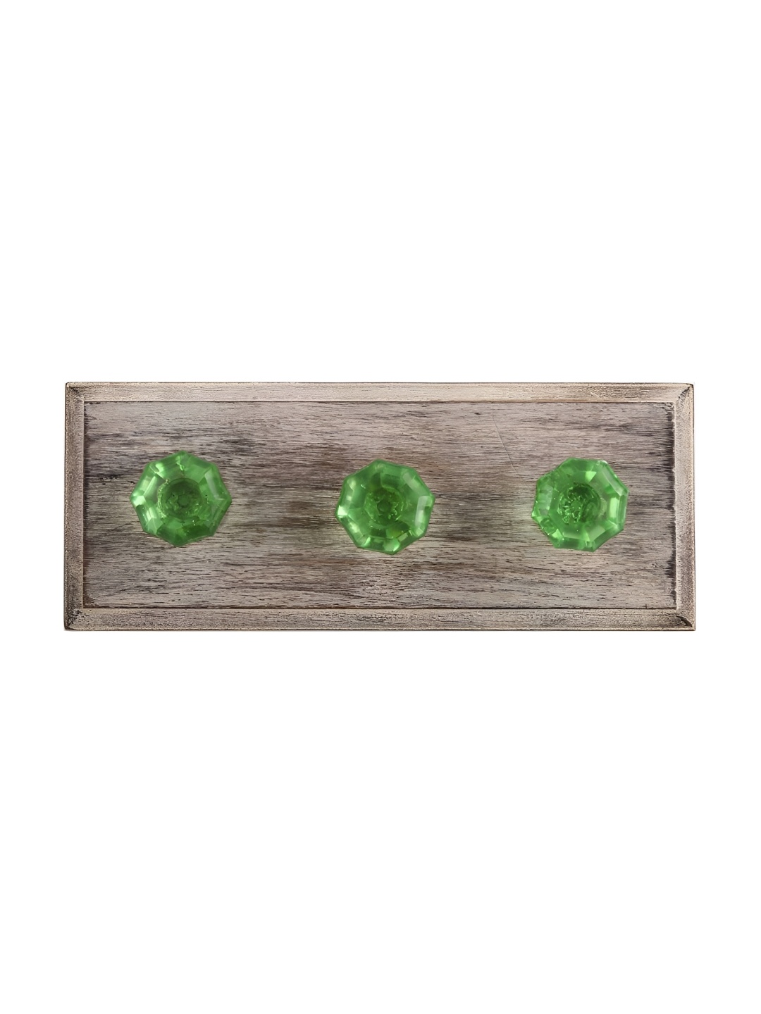 

Indianshelf Green Octagon Wall Hooks Key Holder