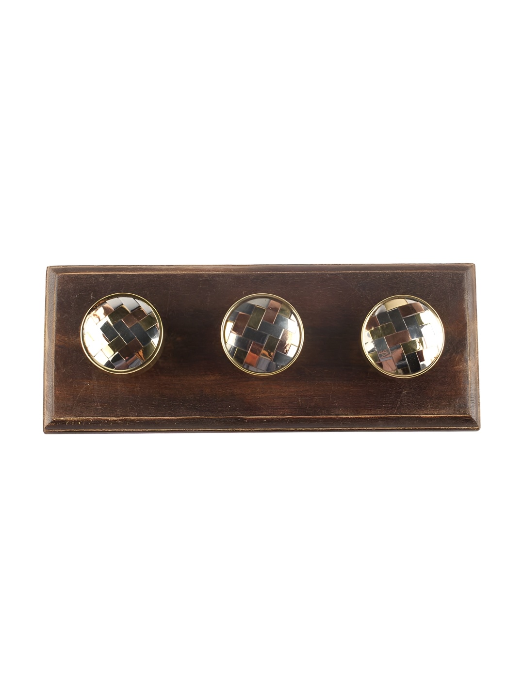 

Indianshelf Antique Round Wall Hooks Key Holder, Gold