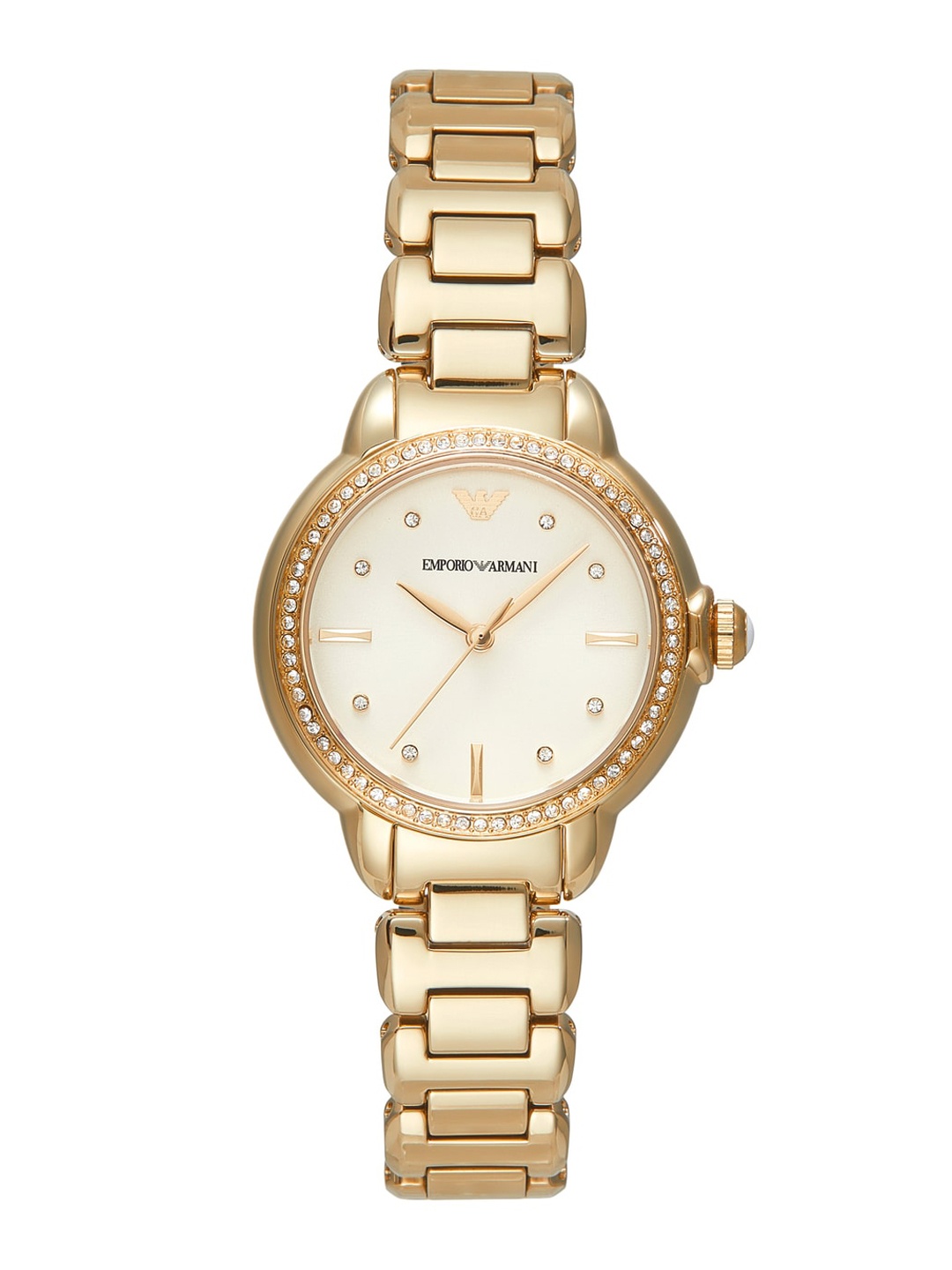 

Emporio Armani Women Stainless Steel Bracelet Style Straps Analogue Watch AR11609, Gold