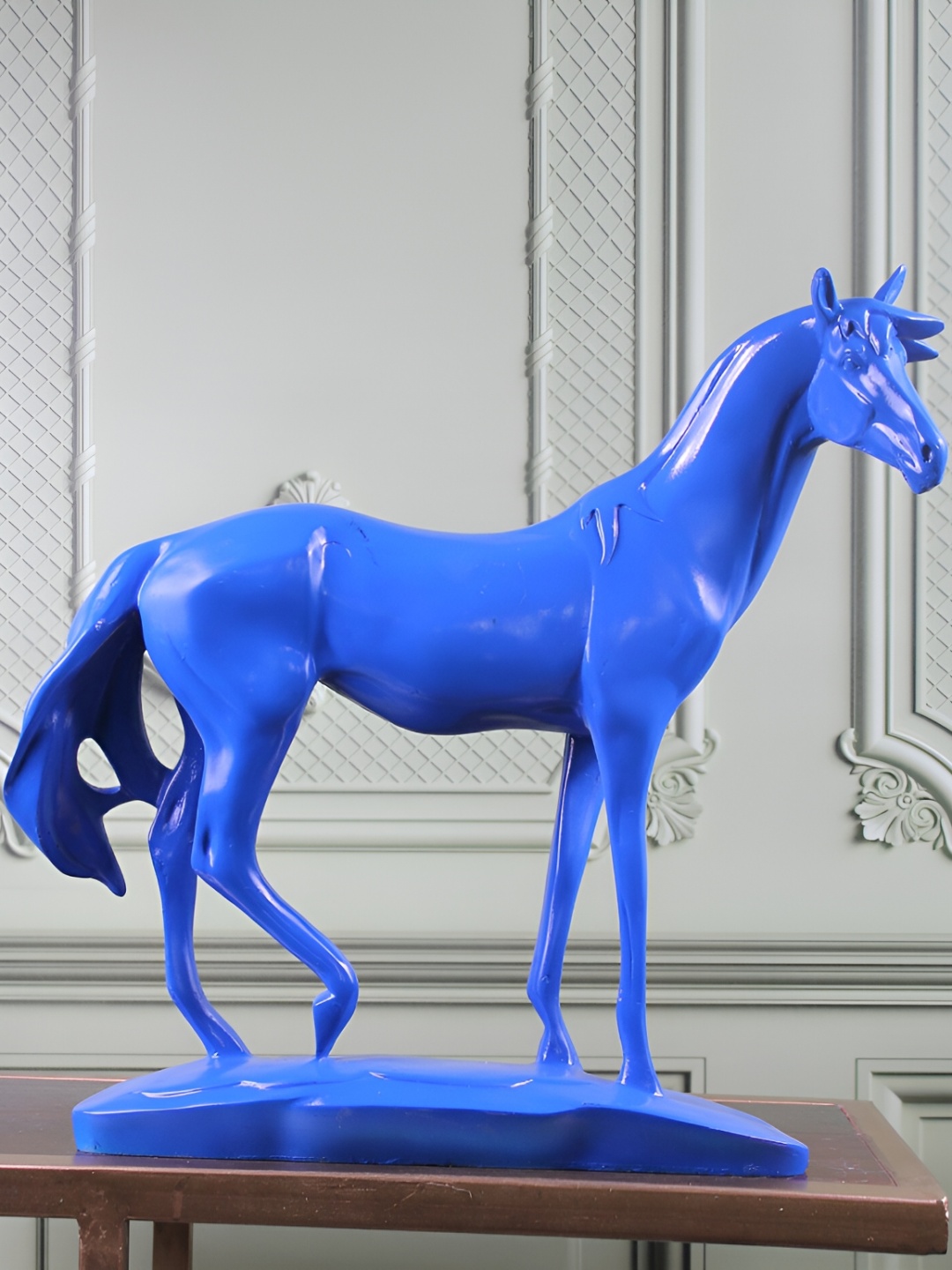 

THE WHITE INK DECOR Blue Figurine Showpiece