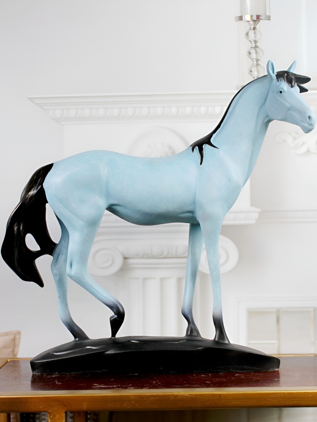 

THE WHITE INK DECOR Blue Figurine Showpiece