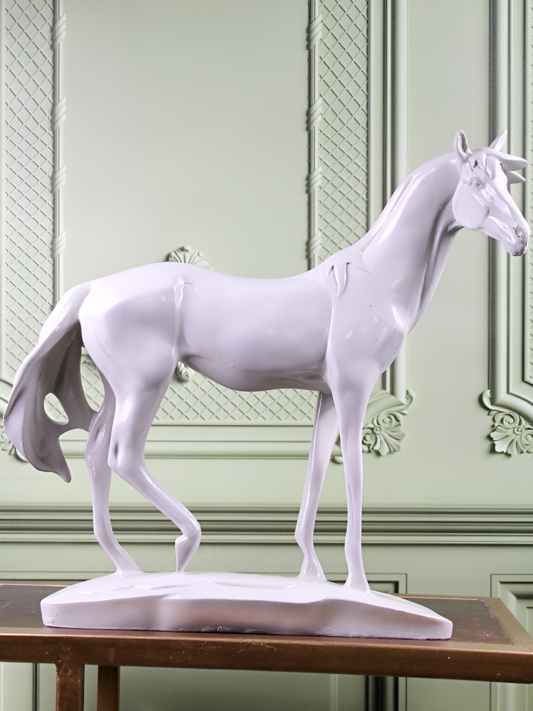 

THE WHITE INK DECOR White Figurine Showpiece
