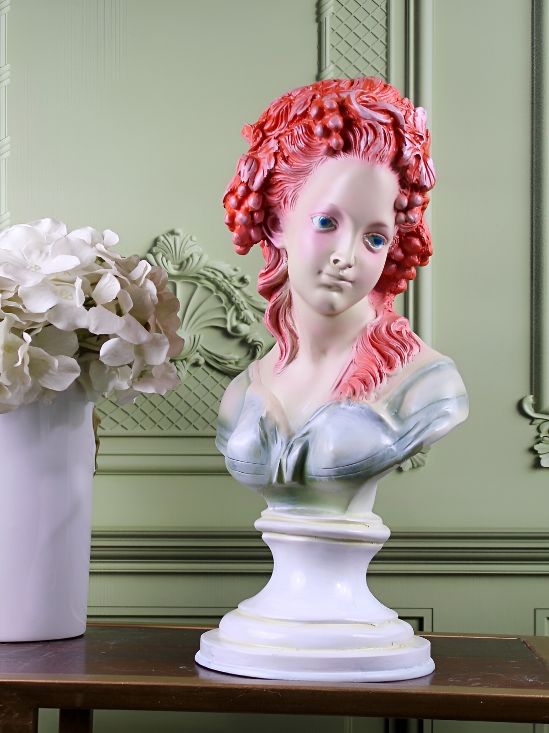 

THE WHITE INK DECOR Blue Figurine Showpiece