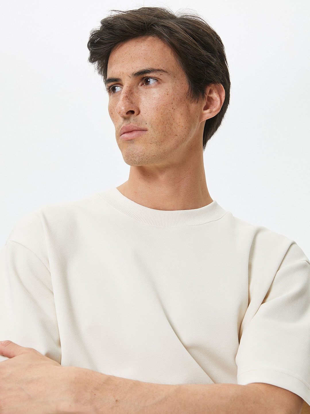 

Koton Round Neck Pure Cotton T-shirt, White