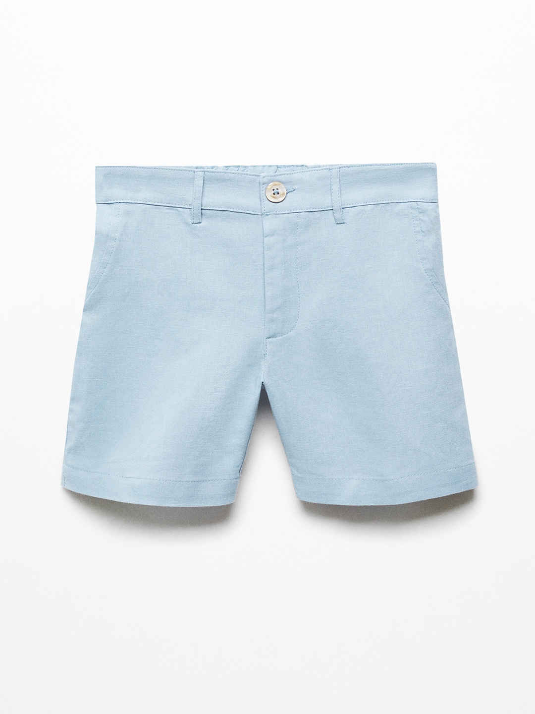 

Mango Kids Boys Linen Cotton Shorts, Blue