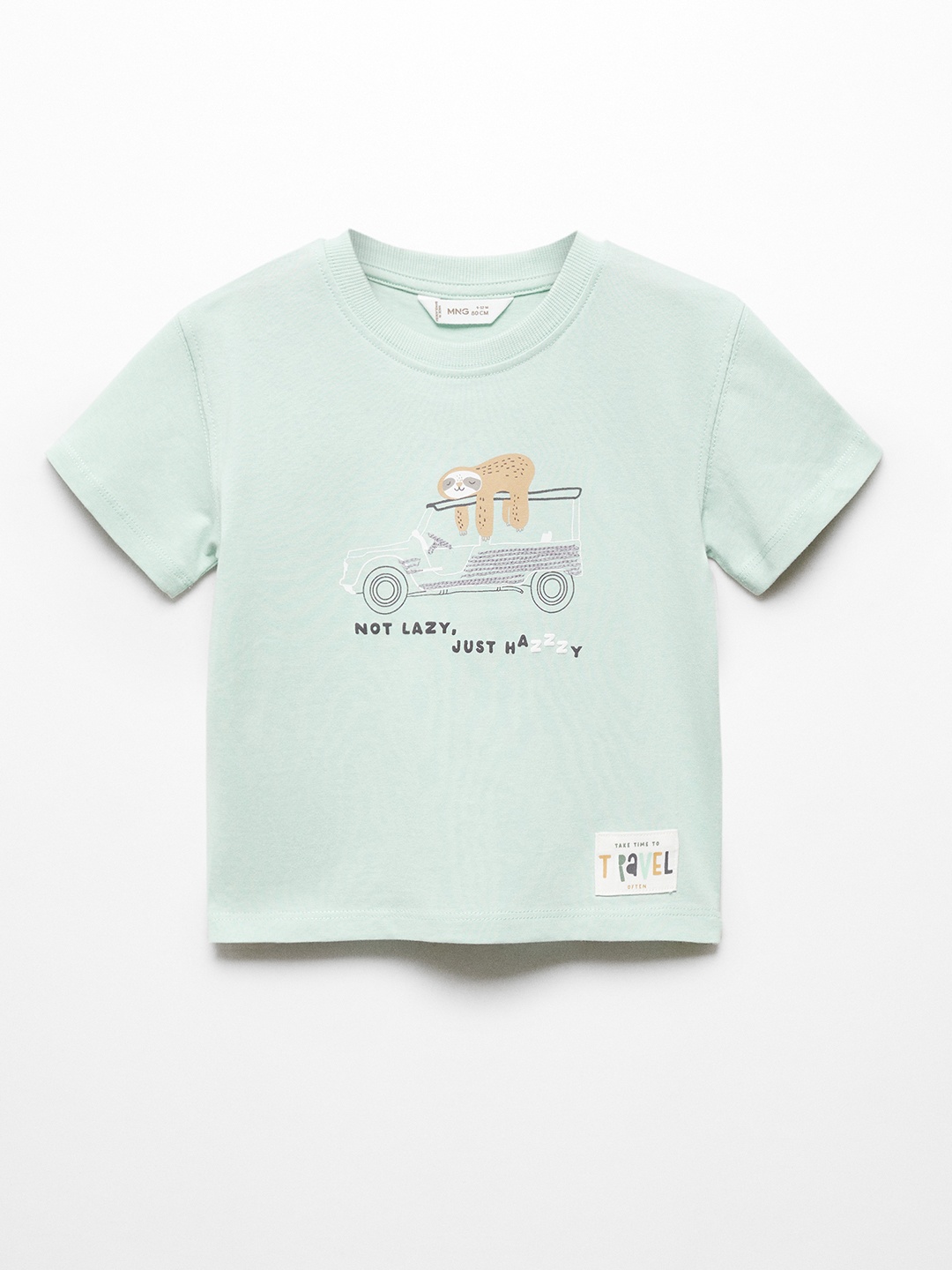 

Mango Kids Boys Printed T-shirt, Sea green
