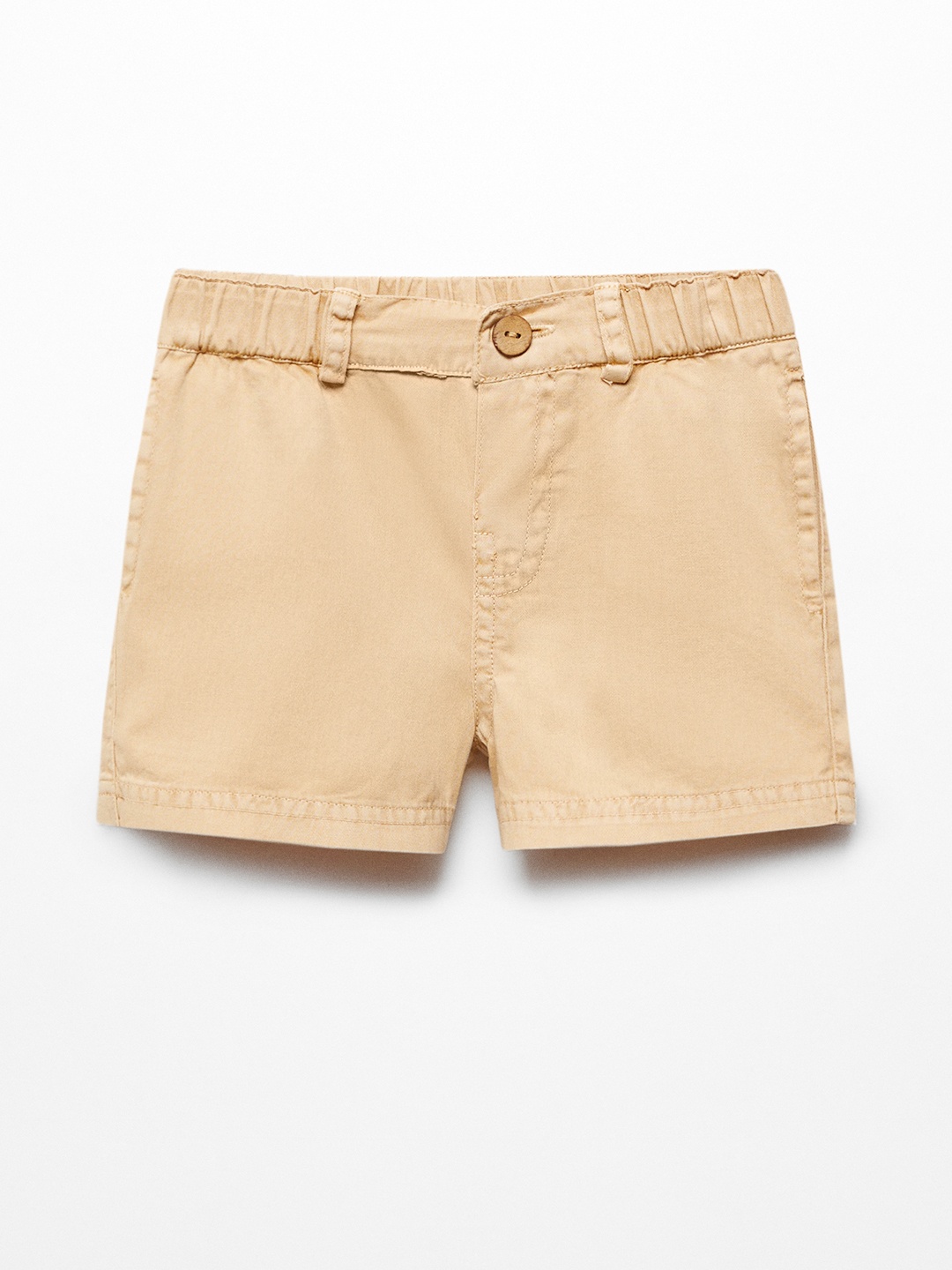 

Mango Kids Boys Pure Cotton Chino Shorts, Beige