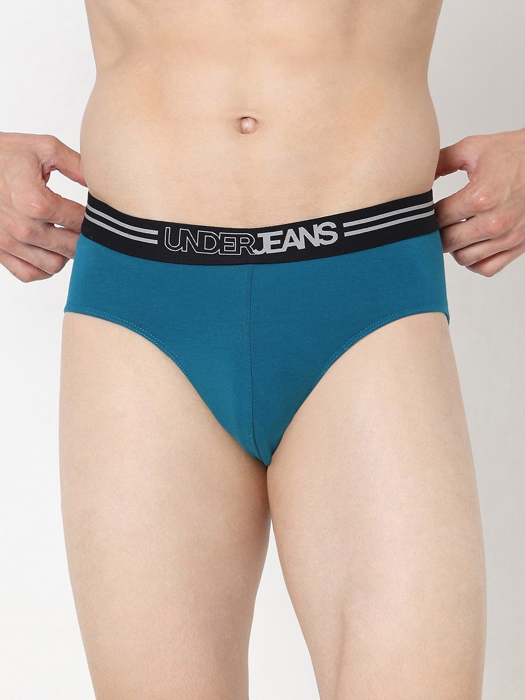 

UnderJeans by Spykar Basic BriefsUJNPBS061TEALBLUE, Teal