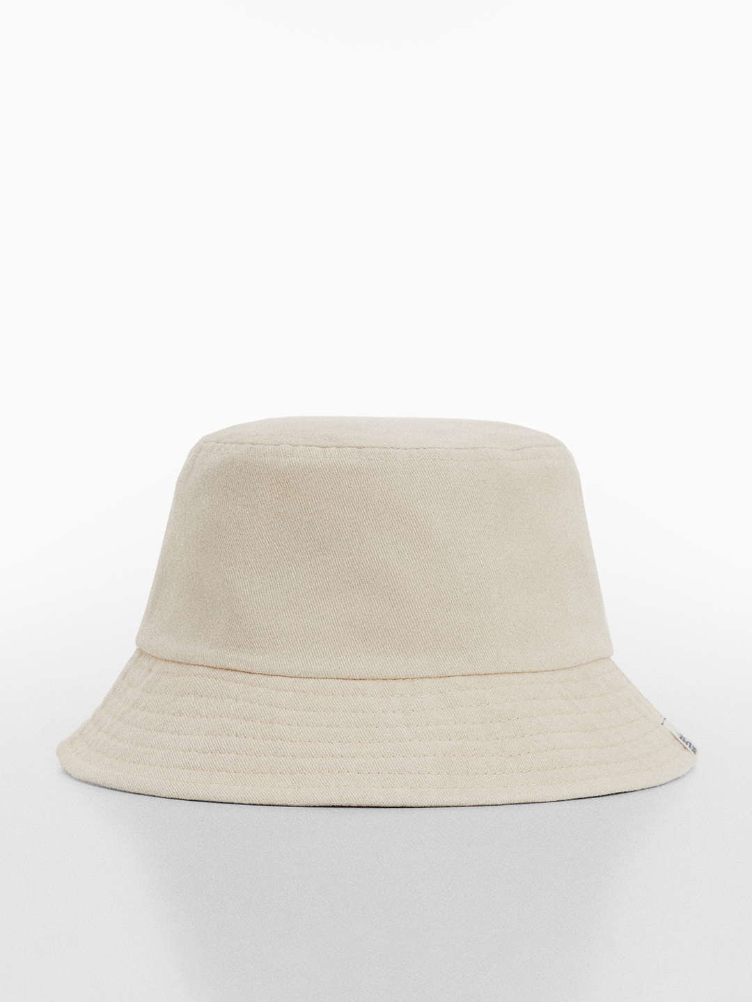 

Mango Kids Boys Solid Bucket Hat, Off white