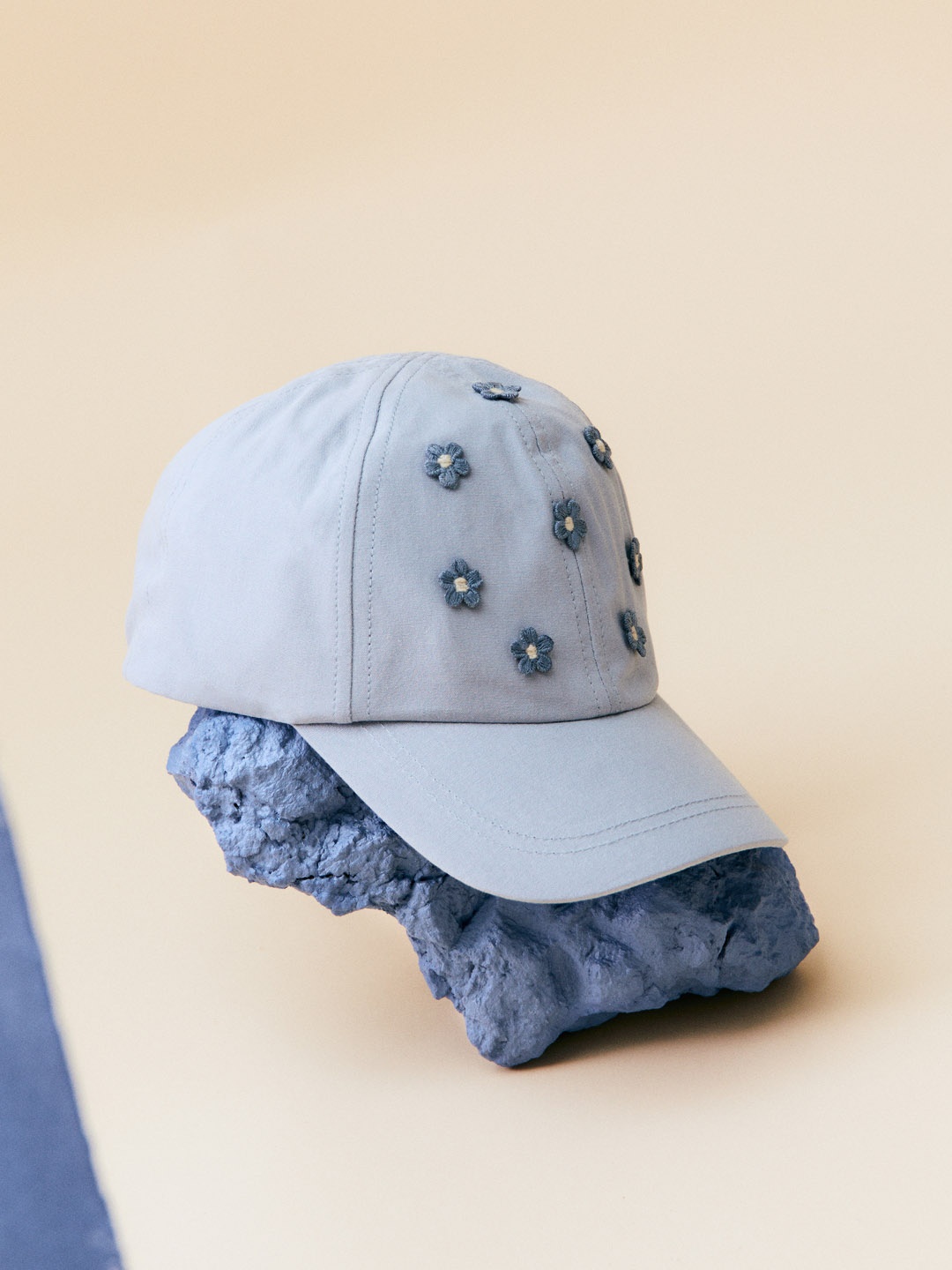 

Mango Kids Girls Baseball Cap with Applique Detail, Blue