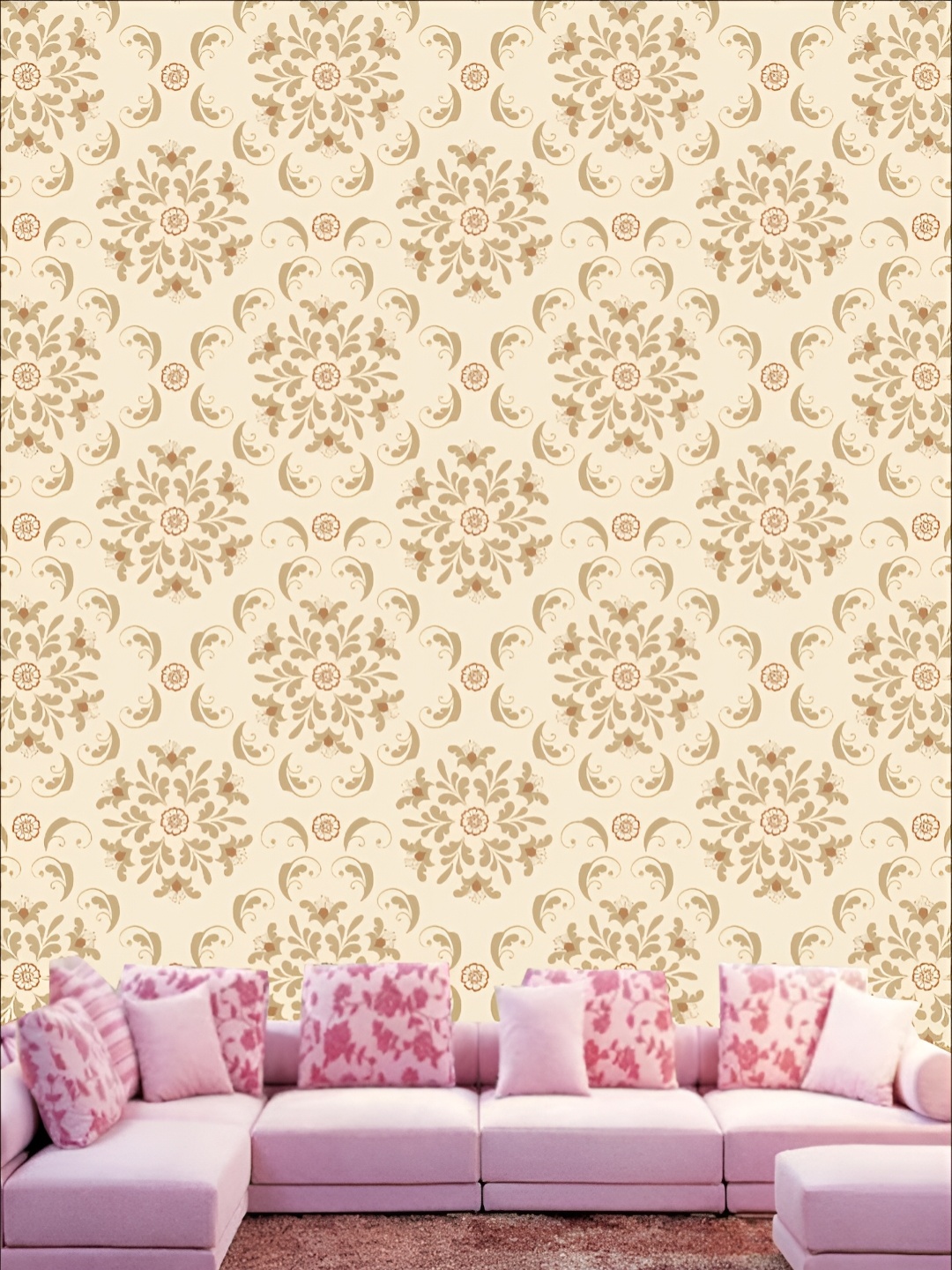 

KSHIRSA Yellow & Brown Printed Self Adhesive 3D Wall Sticker
