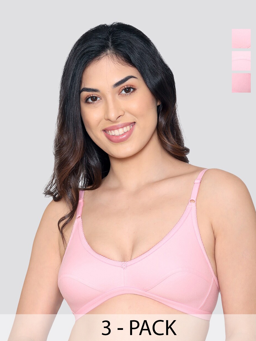 

Kalyani Vidhi Non Padded Everyday Bra PNK-PNK-PNK, Pink