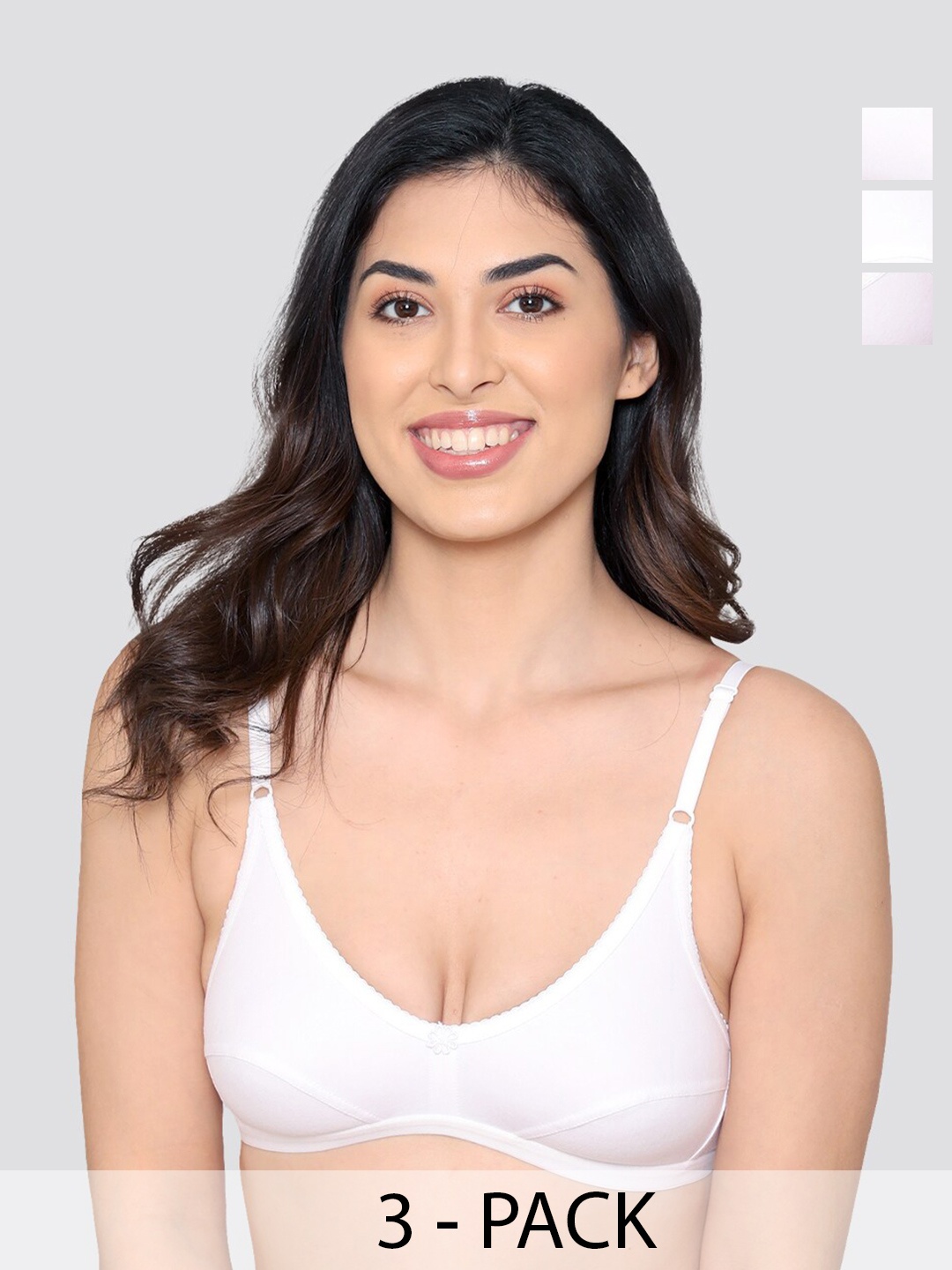 

Kalyani Vidhi Non Padded Everyday Bra WHT-WHT-WHT, White