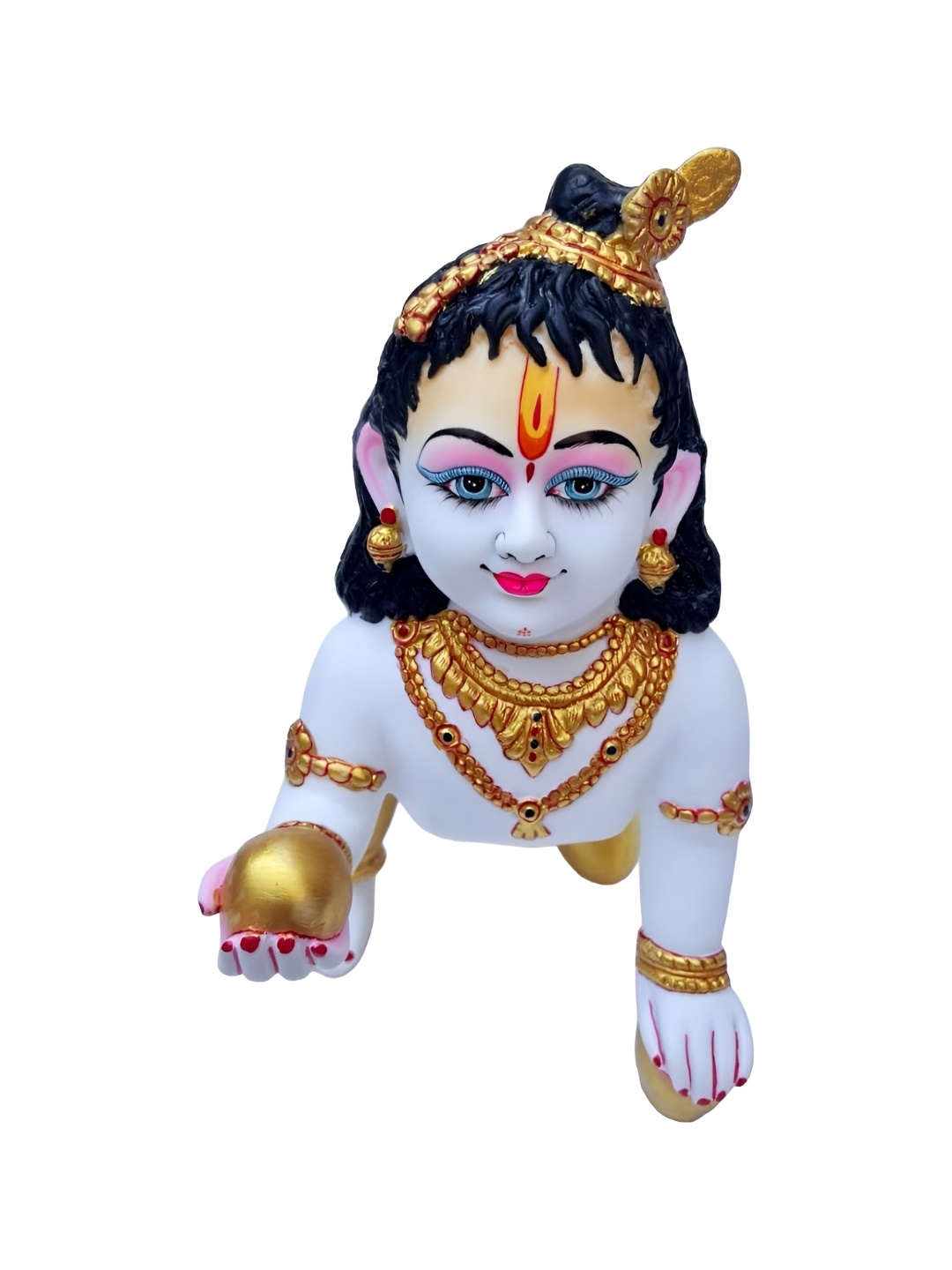 

krishnagallery1 Blue and Black Religious Idol Showpiece