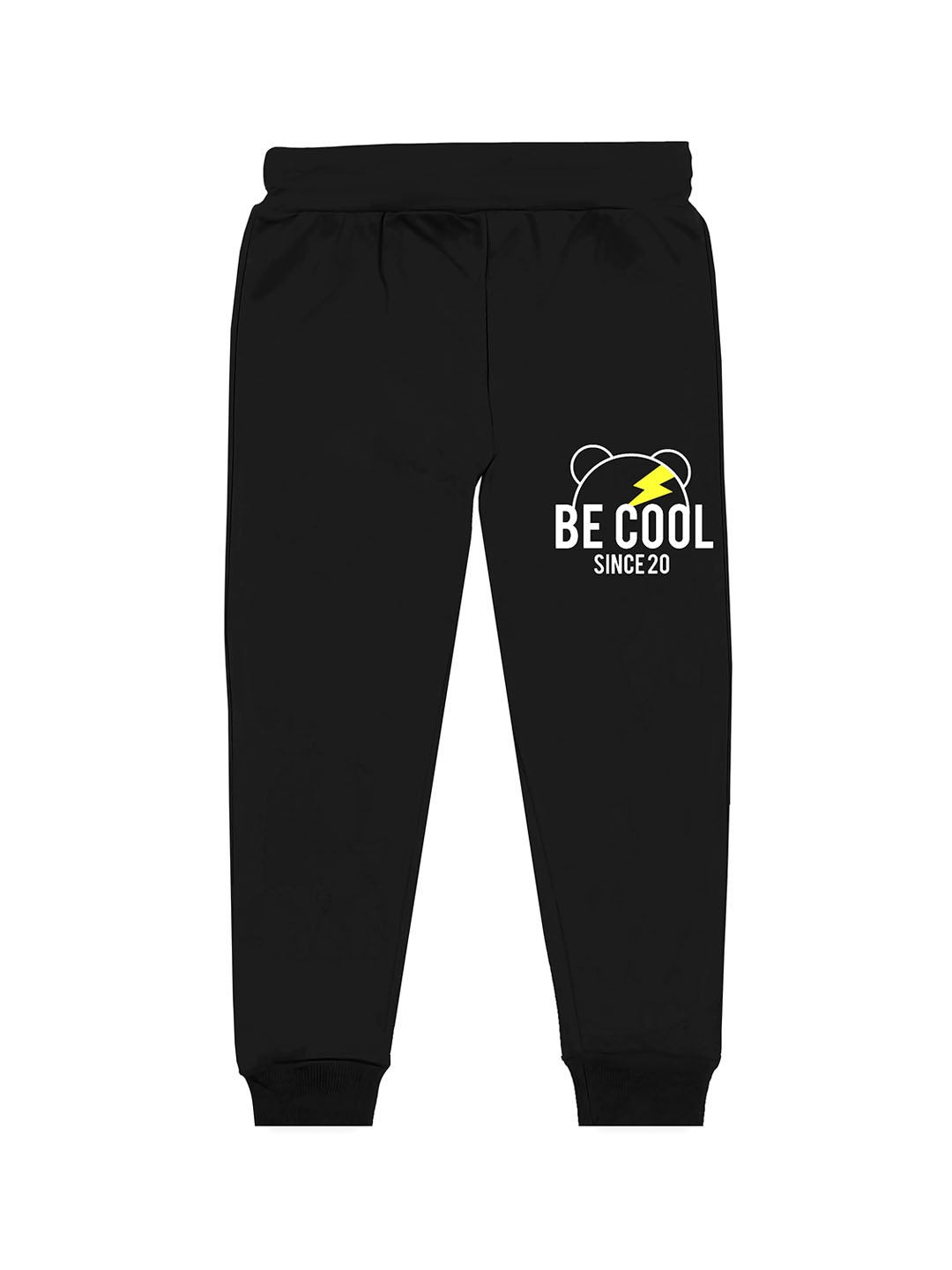 

BAESD Boys Typography Printed Joggers, Black