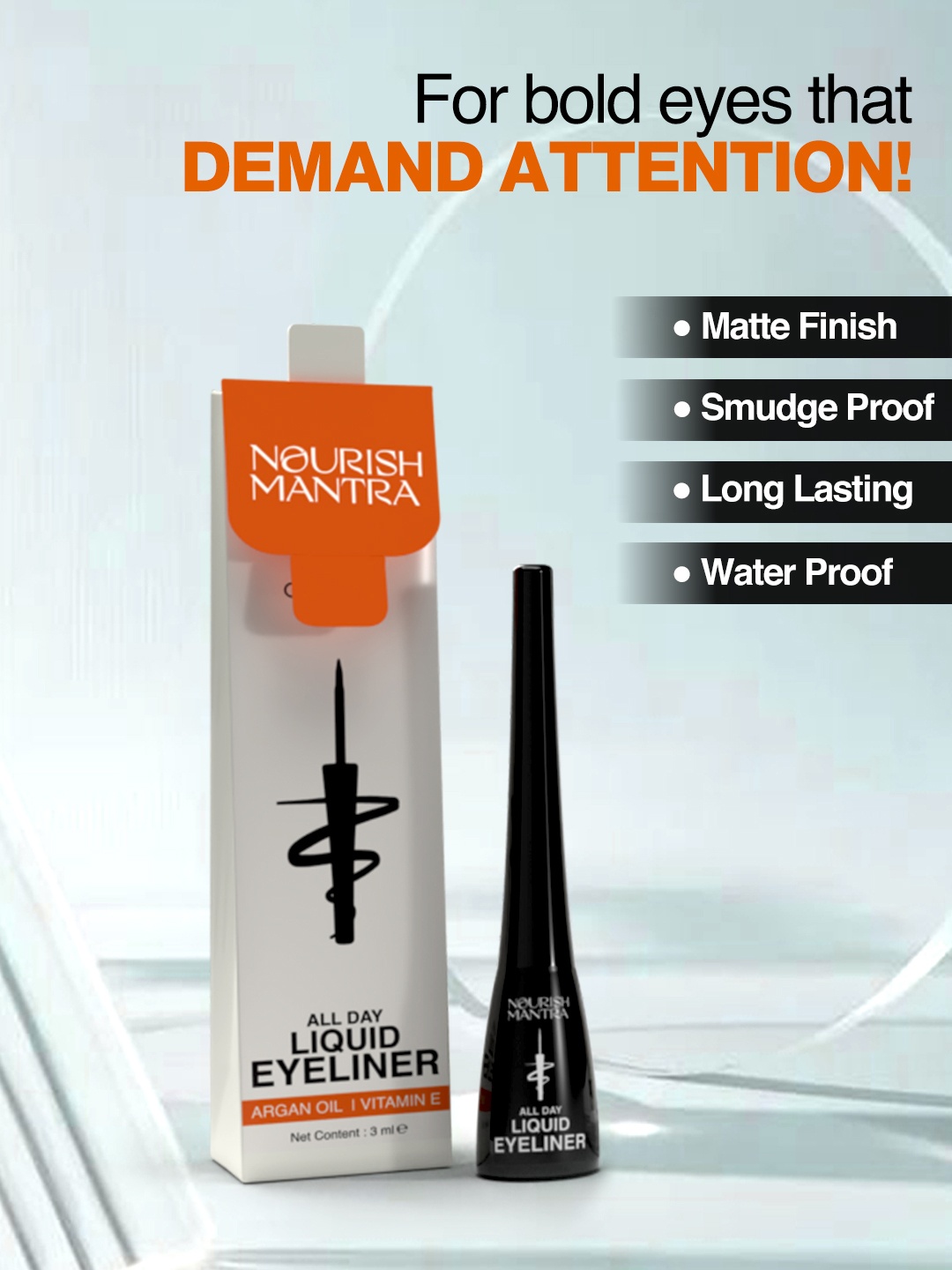 

Nourish Mantra All-Day Liquid Eyeliner - 3 ml, Black
