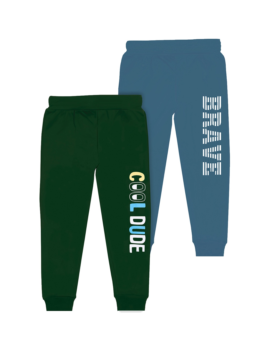

BAESD Boys Pack Of 2 Printed Joggers, Blue