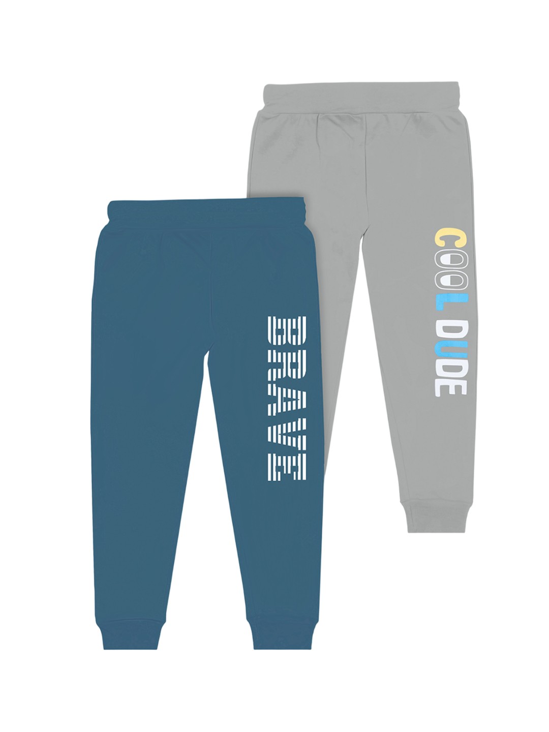

BAESD Boys Pack Of 2 Printed Joggers, Grey