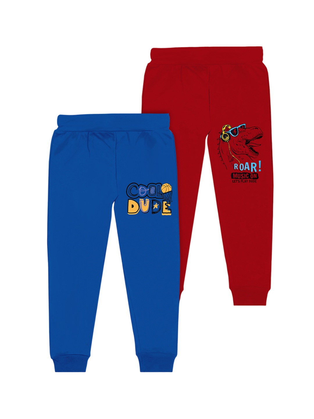 

BAESD Boys Pack Of 2 Printed Joggers, Blue