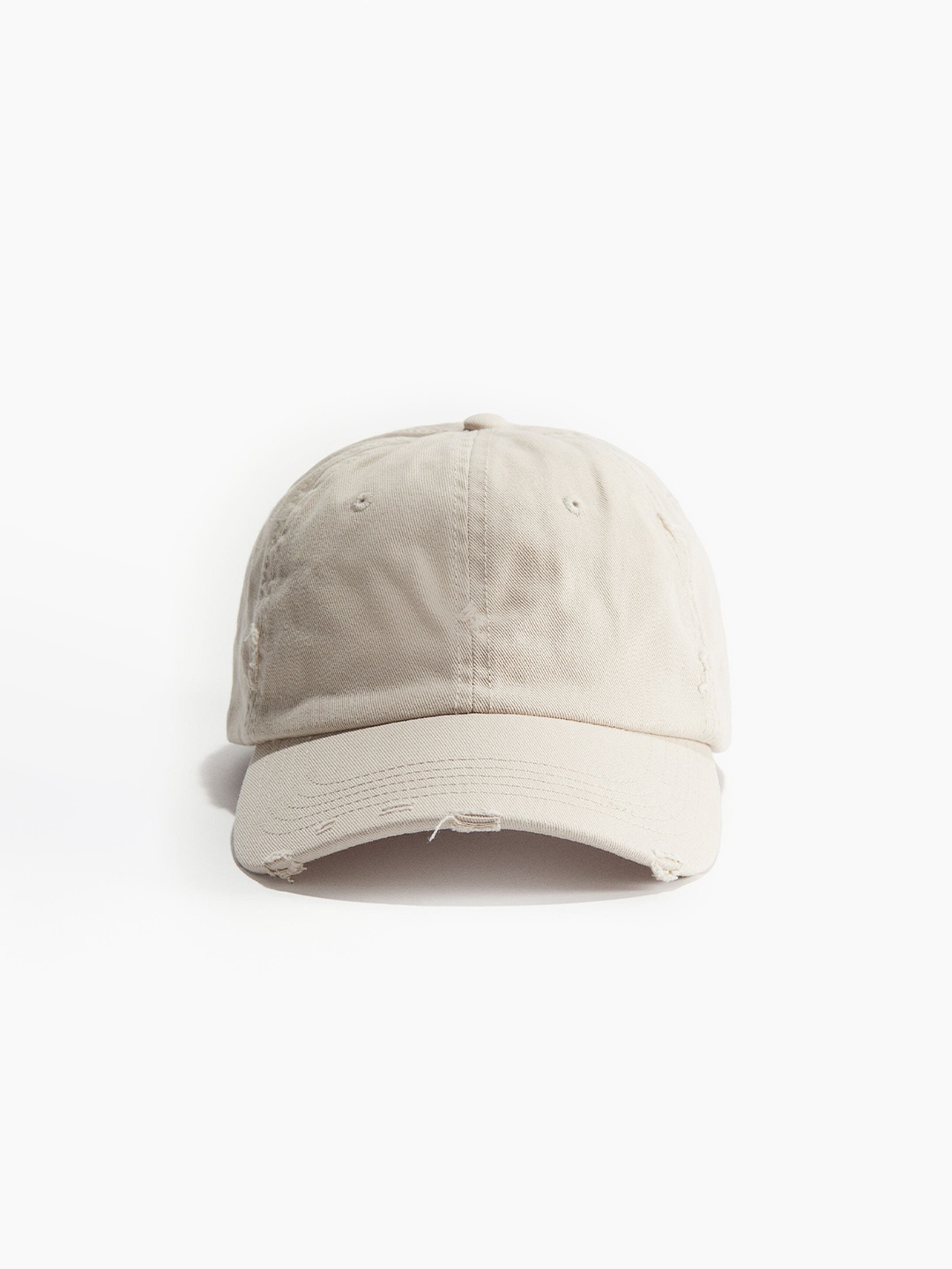 

H&M Women Cotton Twill Cap, Beige