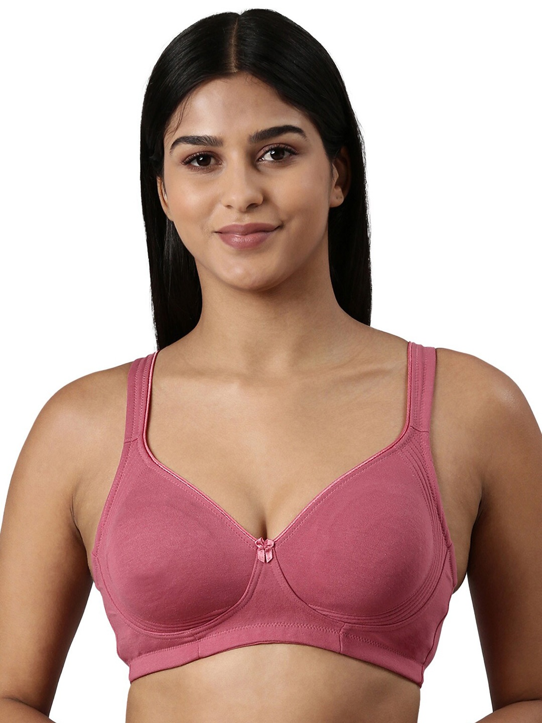 

BLOSSOM Moulded Cotton Side Support Bra With Wide Strap_Curvy Lift, Rose