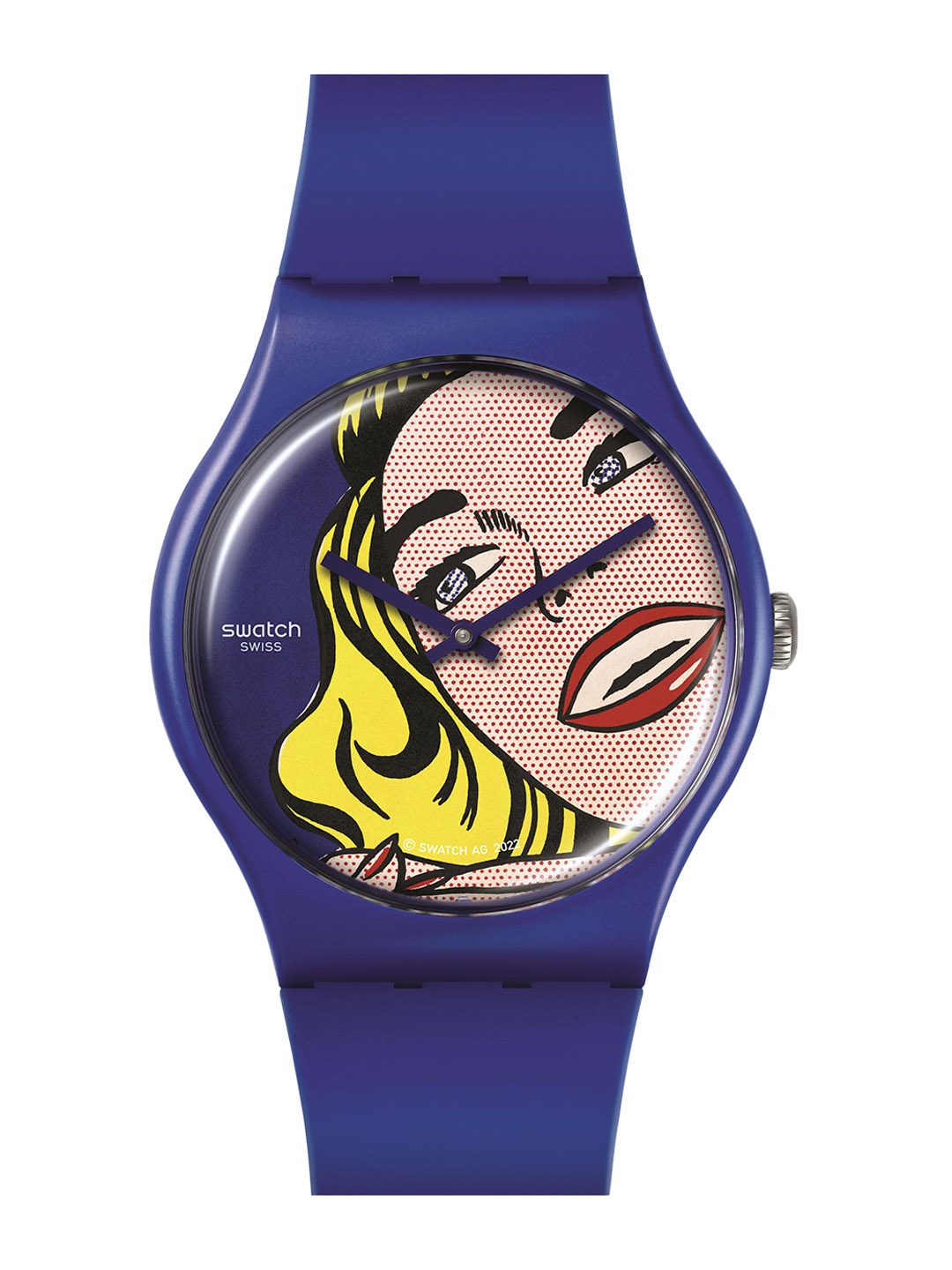 

Swatch Unisex Printed Dial & Silicon Straps Analogue Watch SUOZ352_SWATCH WATCH, Blue
