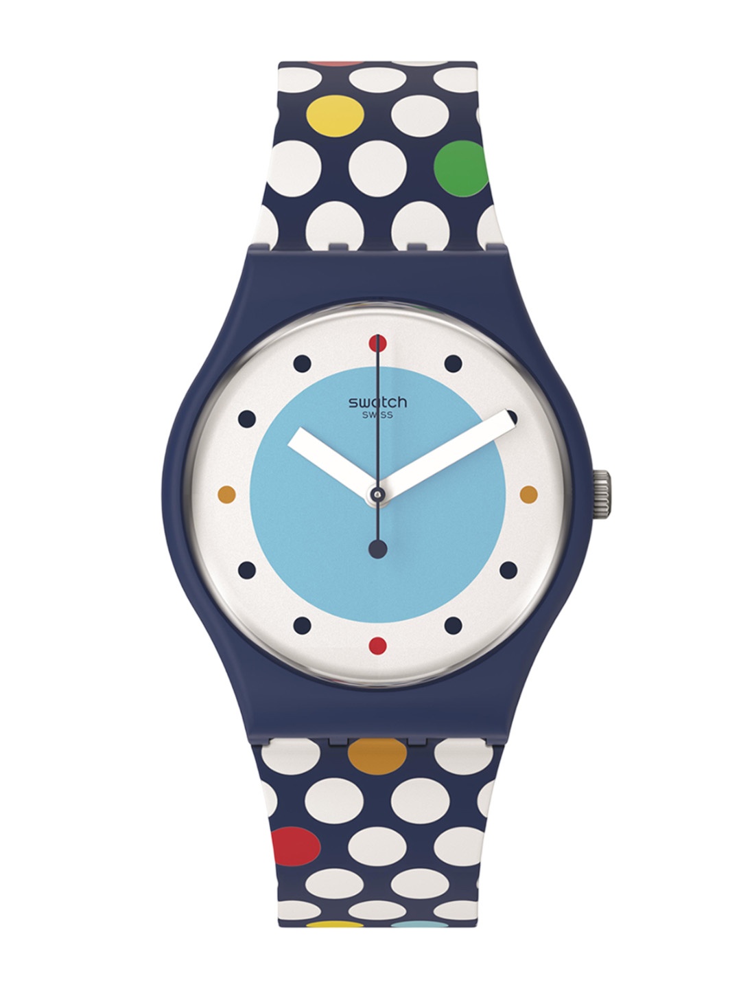

Swatch Unisex Printed Dial & Straps Analogue Watch SO28N115_SWATCH WATCH, Blue