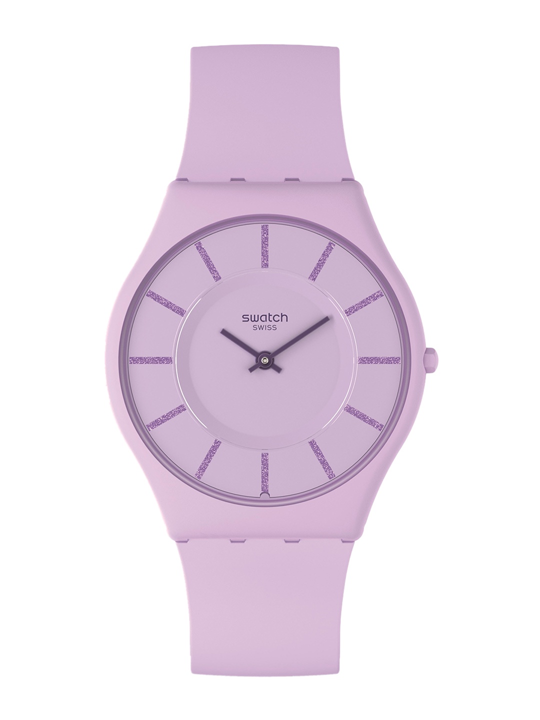 

Swatch Unisex Silicon Analogue Watch SS08V107, Purple