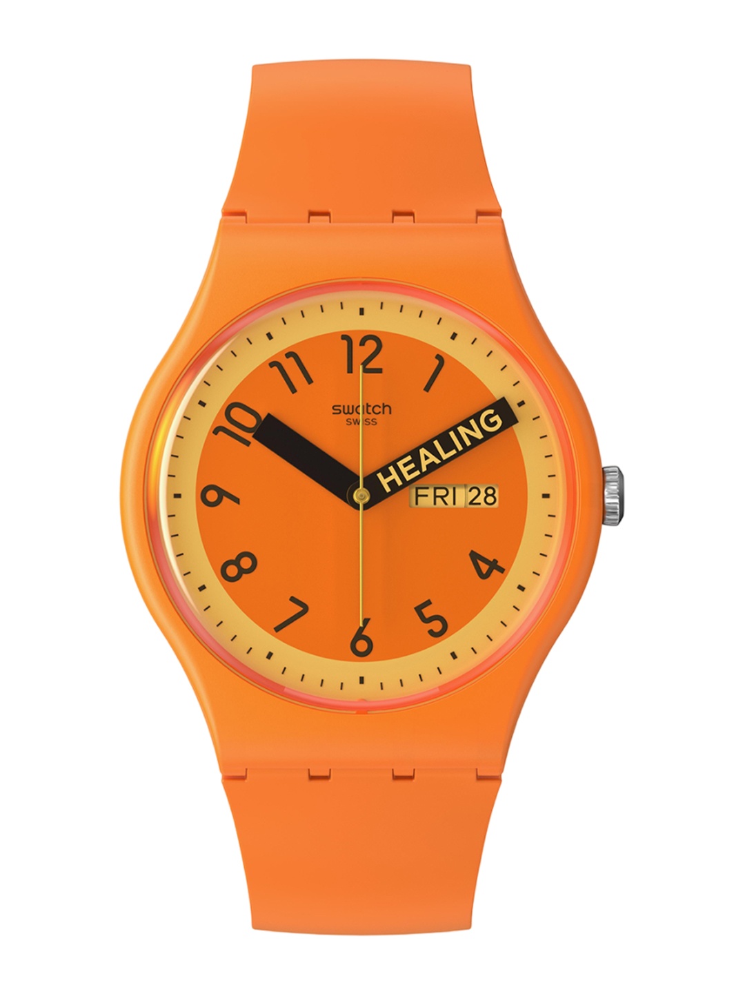 

Swatch Unisex Straps Analogue Watch SO29O700_SWATCH WATCH, Orange