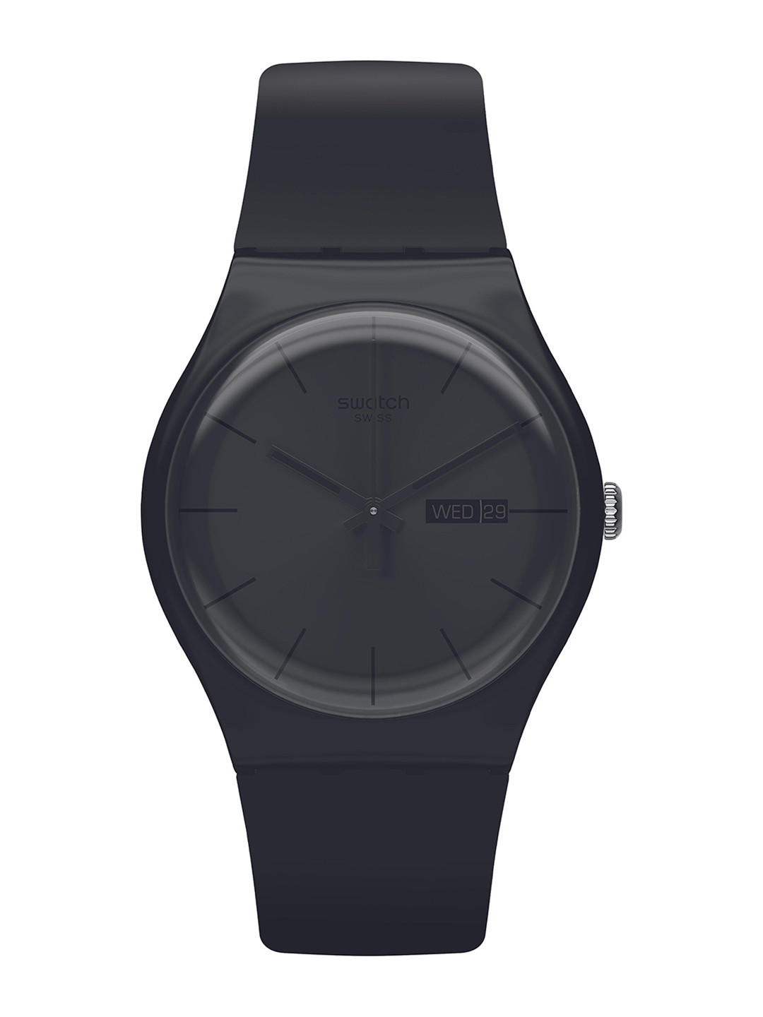 

Swatch Unisex Bio-sourced Dial & Ceramic Strap Analogue Watch SO29B706_SWATCH WATCH, Black