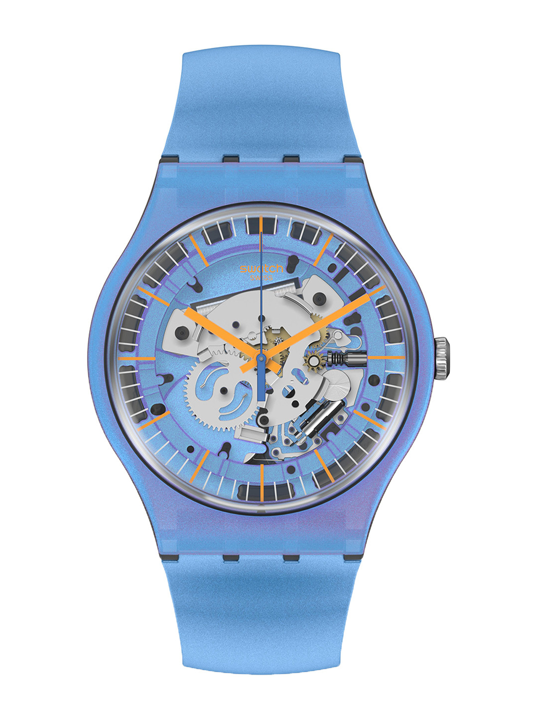 

Swatch Unisex Straps Analogue Watch SUOM116_SWATCH WATCH, Blue