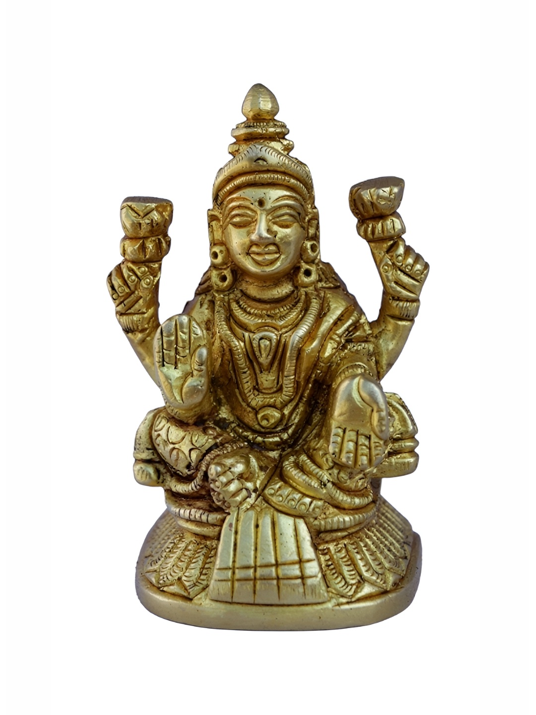 

Aakrati Yellow Religious Brass Idol Showpiece