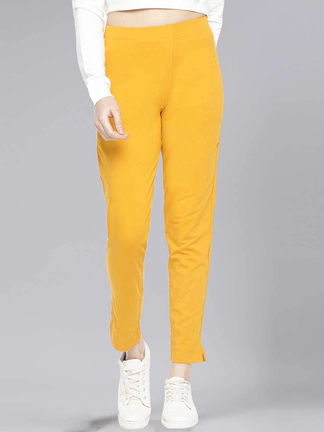 

Dollar Missy Women Relaxed Wrinkle Free Trousers, Mustard