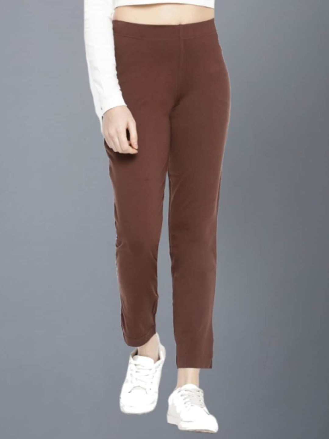 

Dollar Missy Women Relaxed Wrinkle Free Trousers, Brown