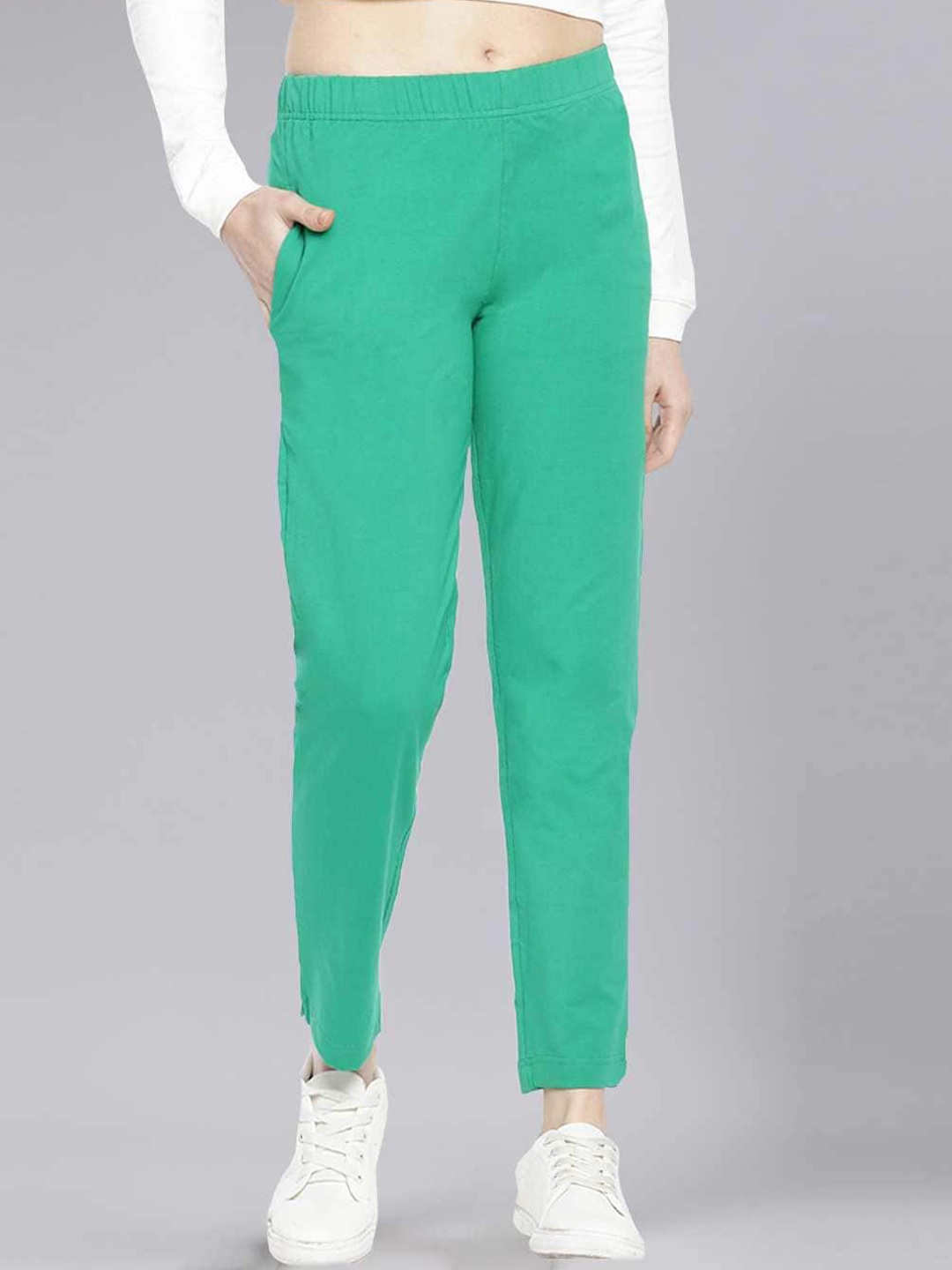 

Dollar Missy Women Relaxed Wrinkle Free Trousers, Green