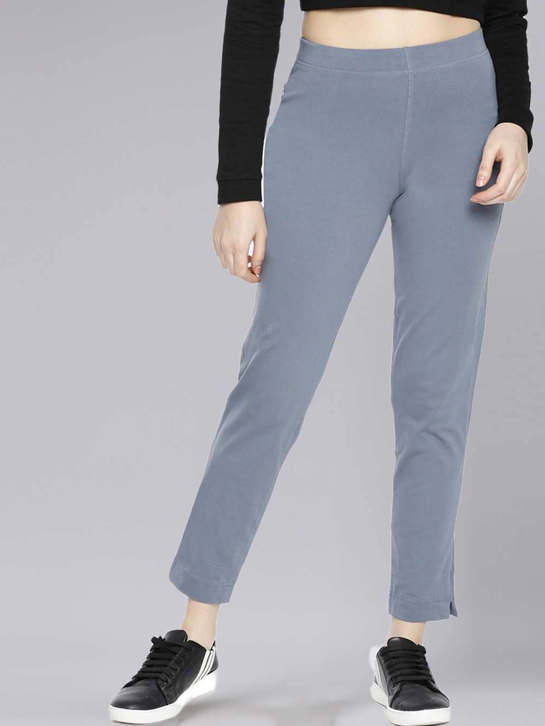 

Dollar Missy Women Relaxed Wrinkle Free Trousers, Grey
