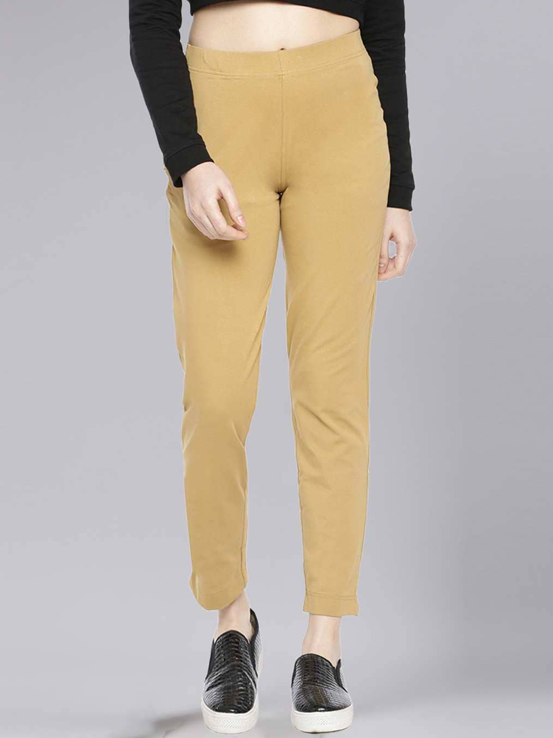 

Dollar Missy Women Relaxed Wrinkle Free Trousers, Beige