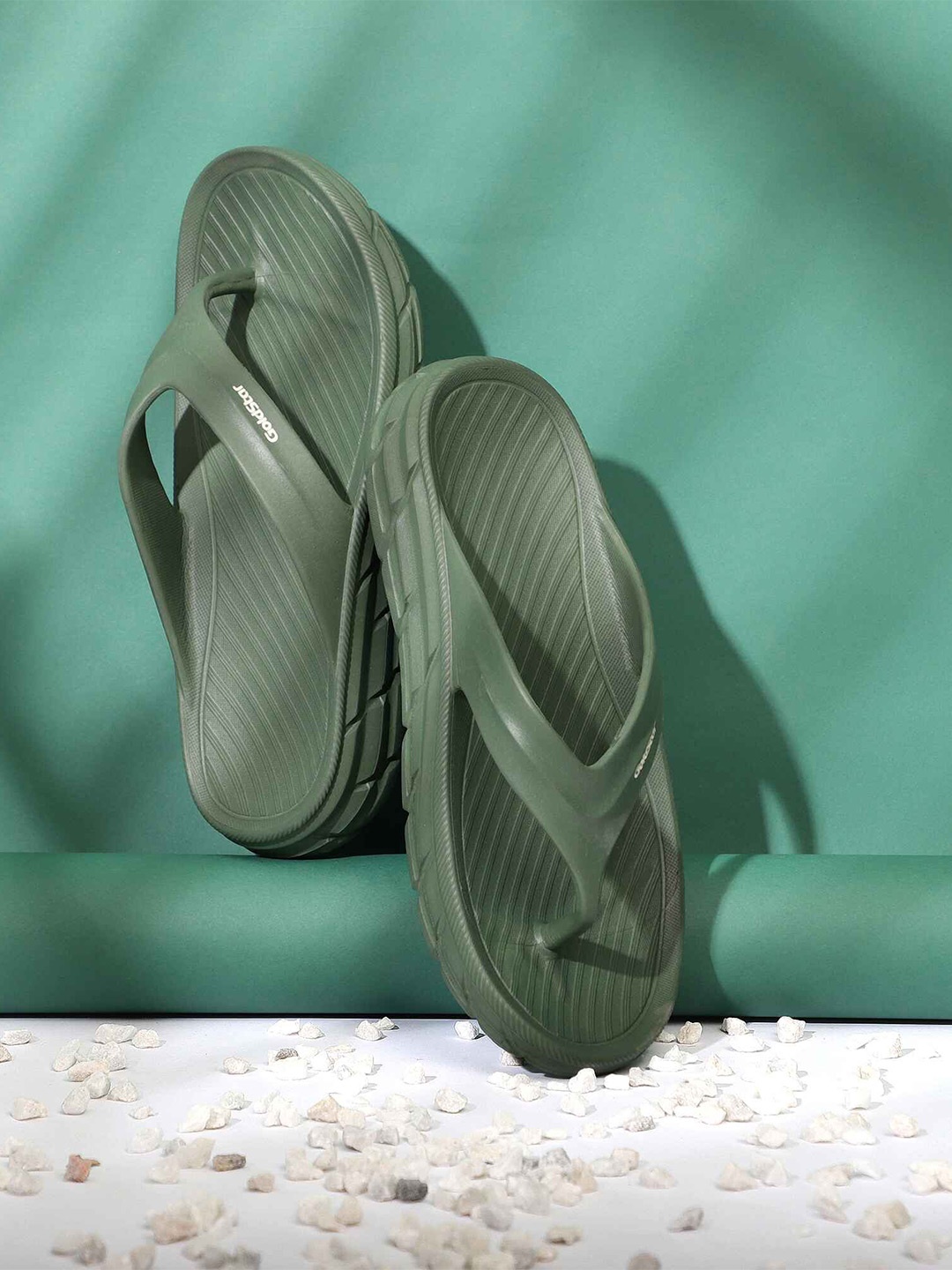 

Goldstar Men Thong Flip-Flops, Olive