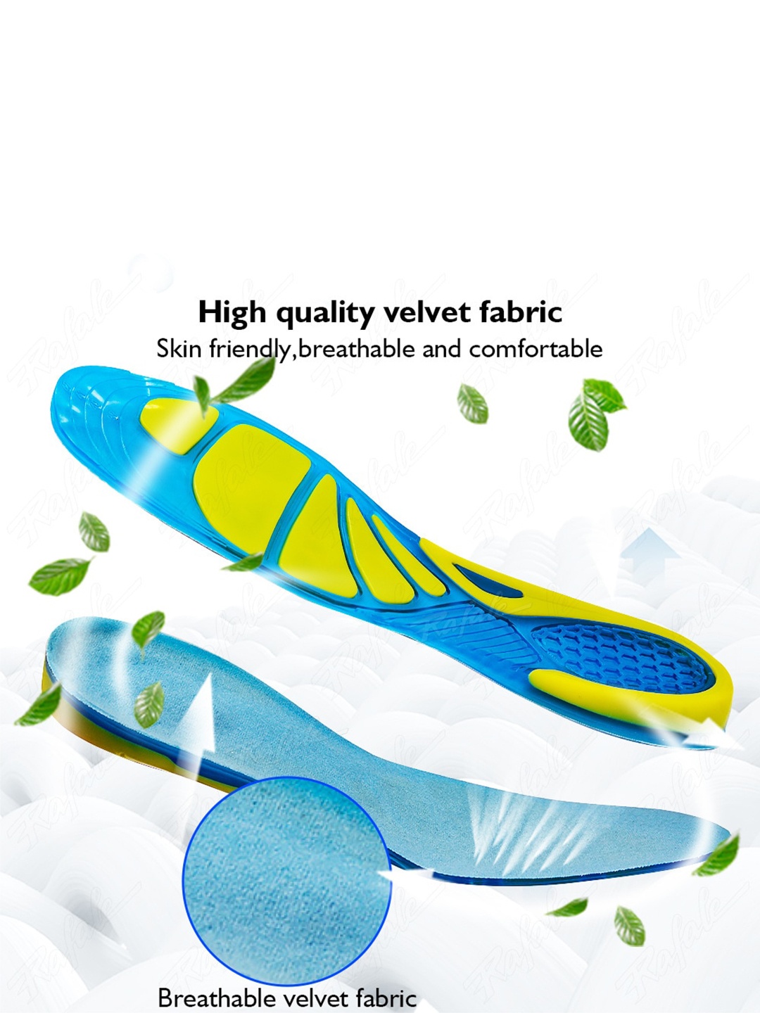 

Alexvyan Silicone Insole Shoe Accessories, Grey