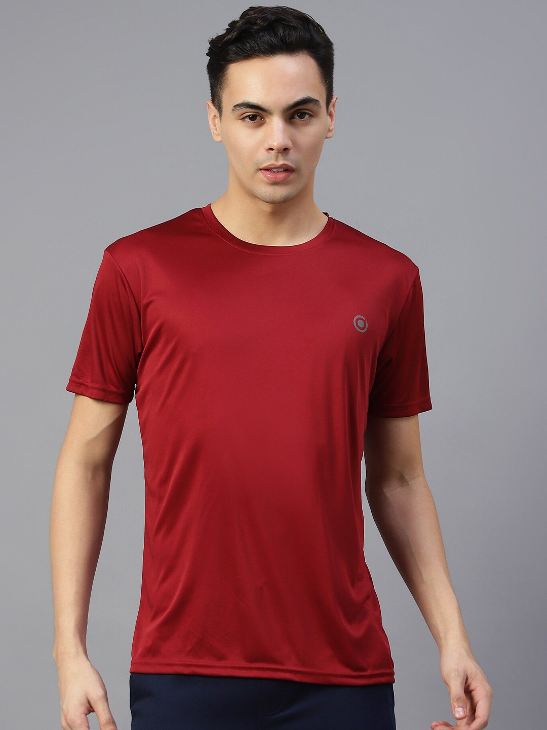 

DIAZ Round Neck Dri-FIT T-shirt, Maroon
