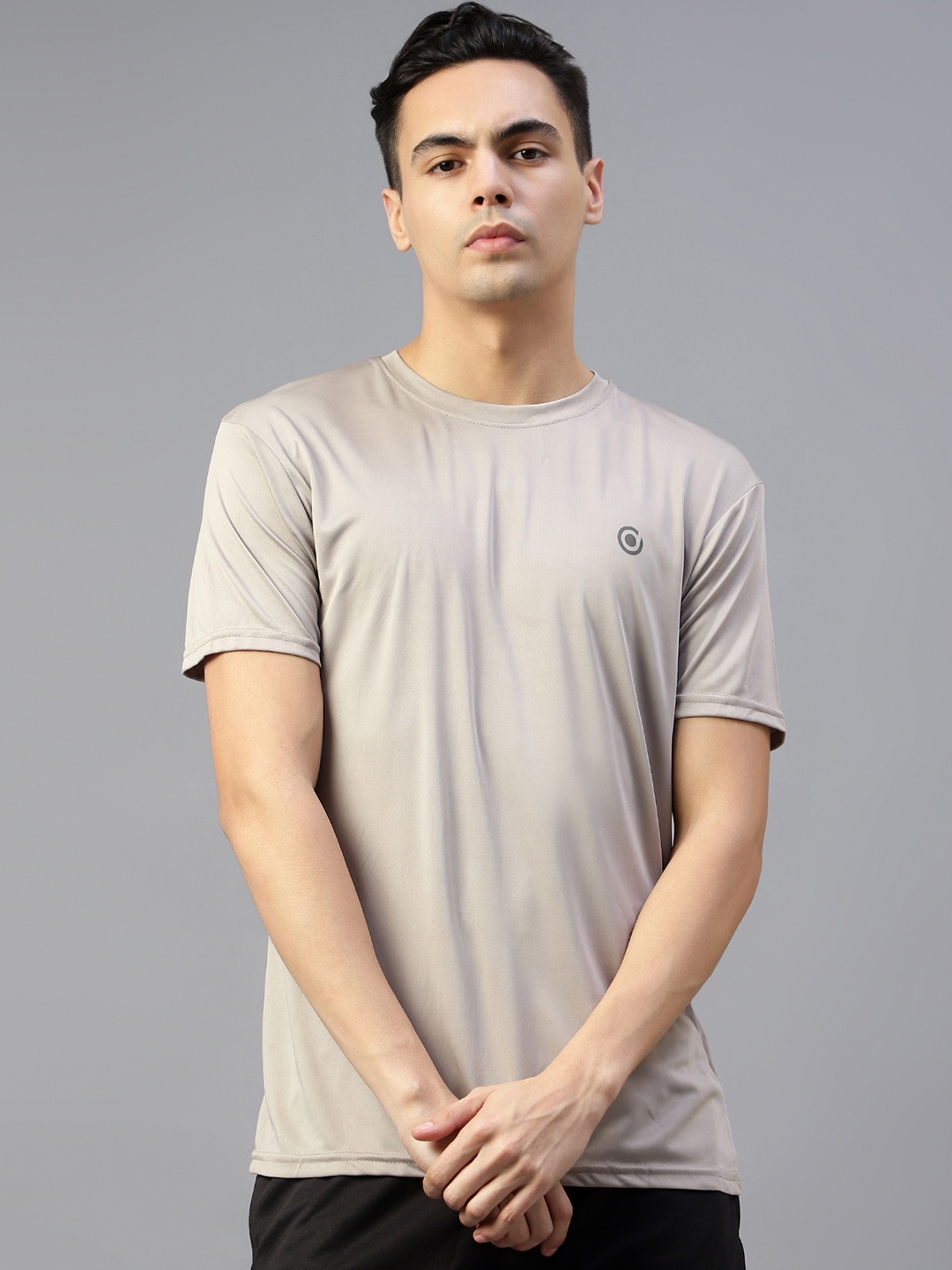 

DIAZ Round Neck Regular Sleeves Dri-FIT T-shirt, Grey