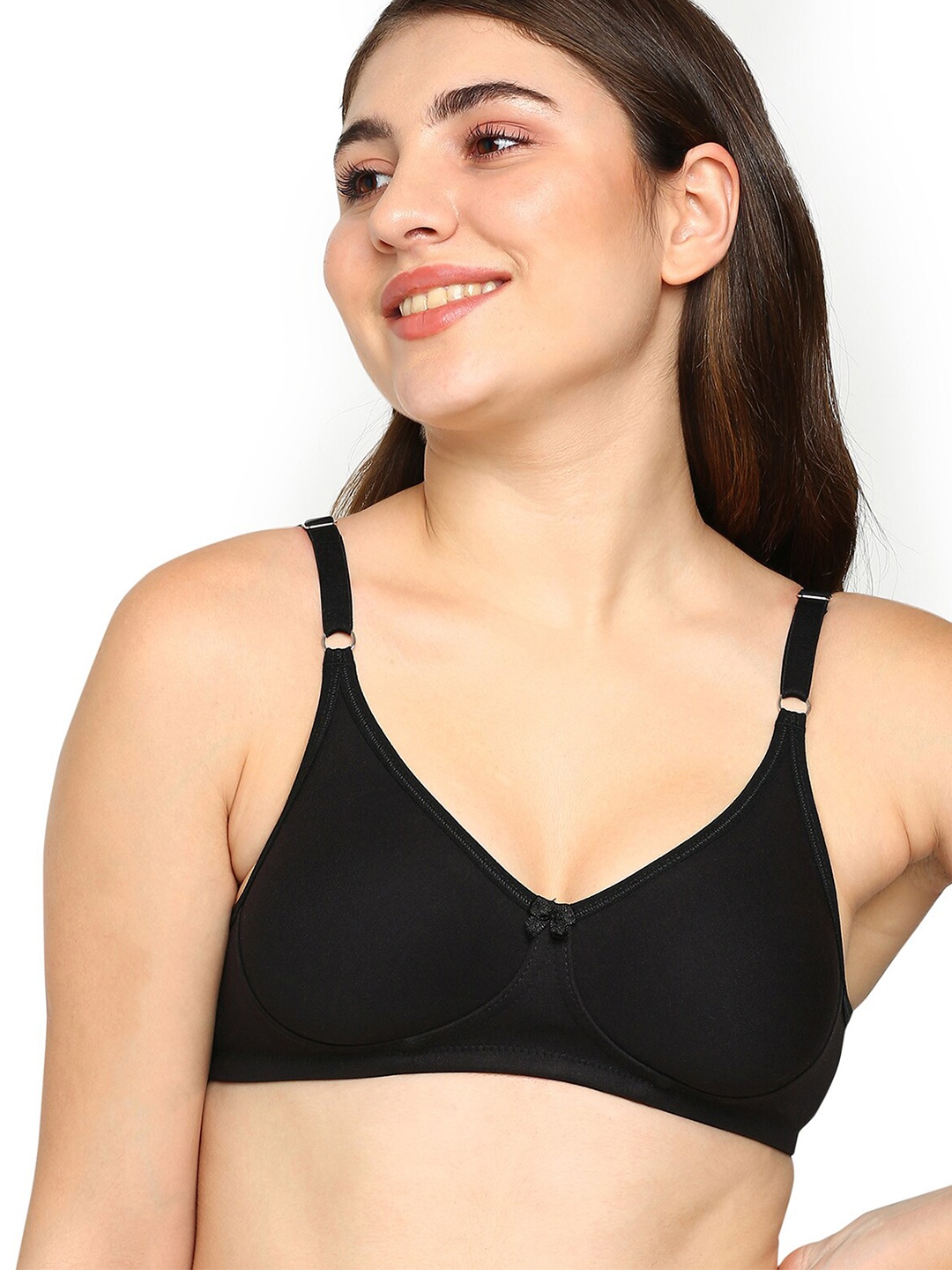 

BLOSSOM Medium Coverage Bra T-shirt Bra_LARA, Black