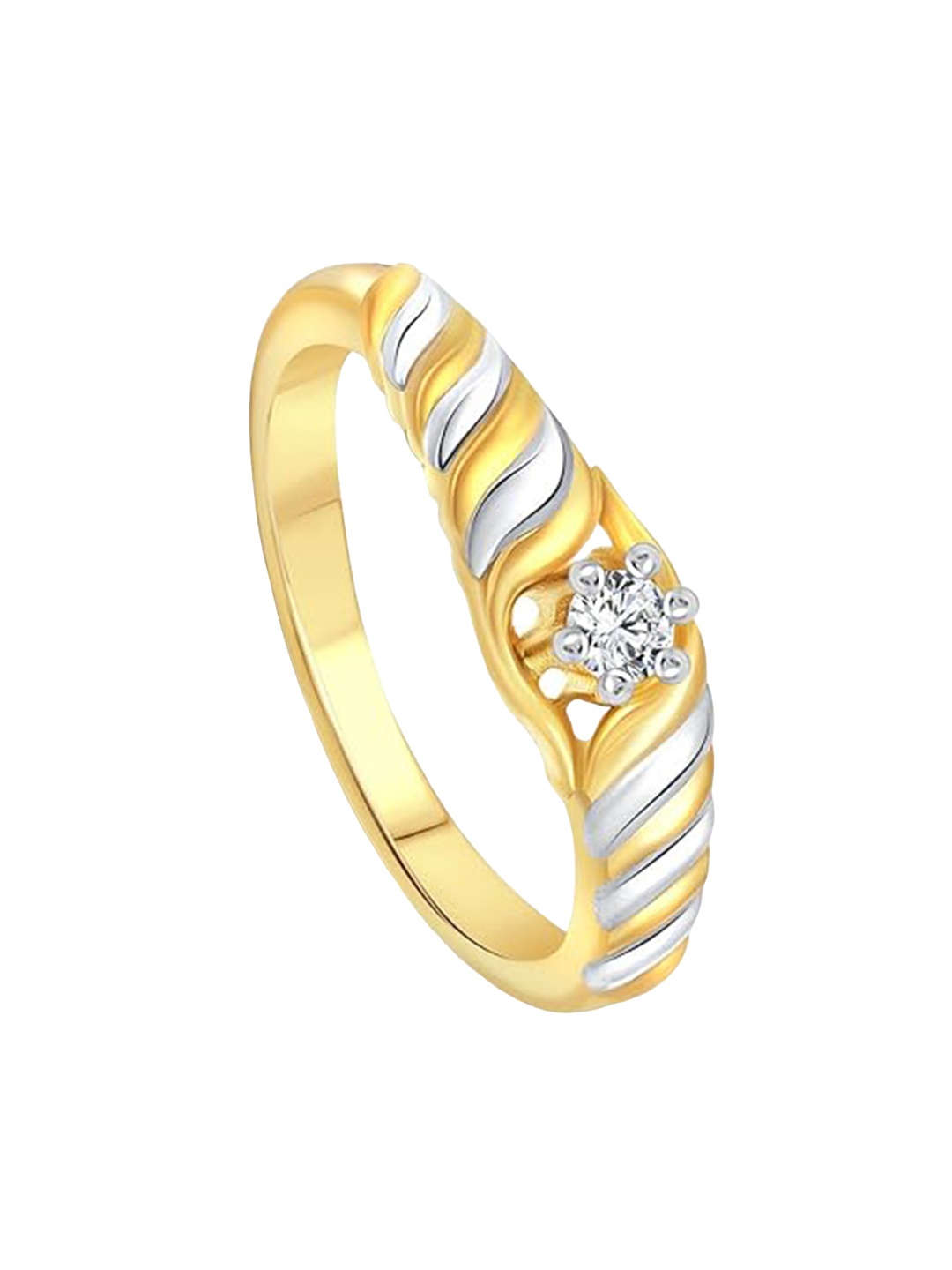 

Vighnaharta Gold Plated Cubic Zirconia Finger Ring