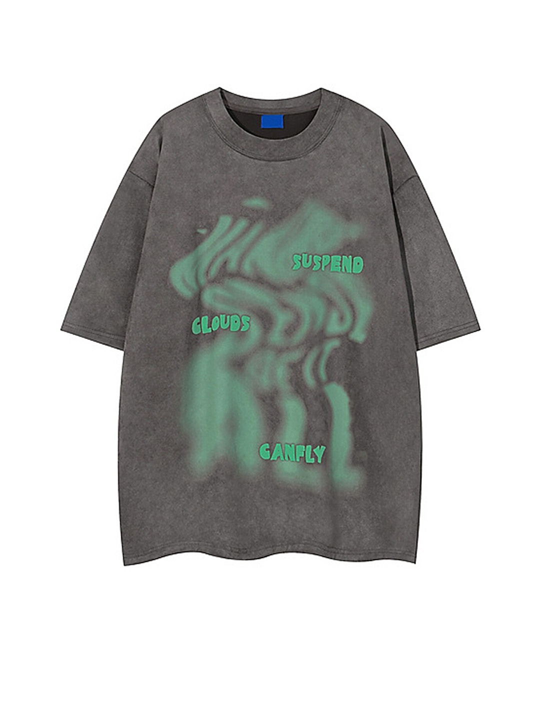 

LULU & SKY Print Cotton Top, Grey