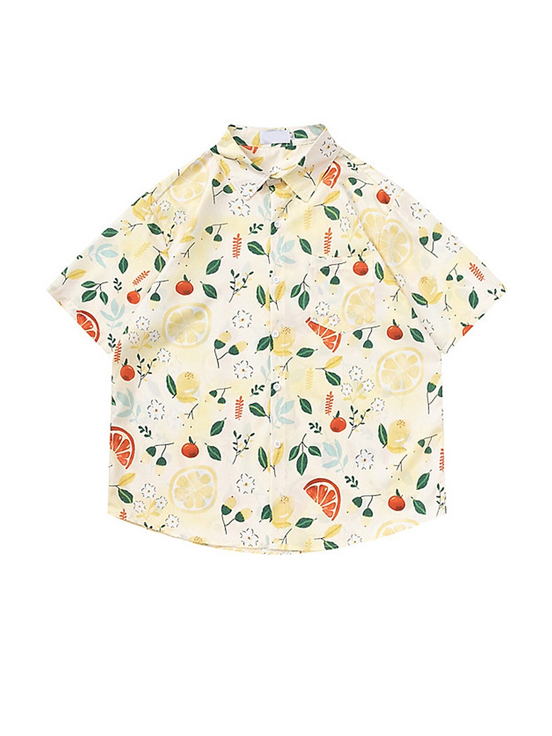 

LULU & SKY Opaque Printed Casual Shirt, Beige