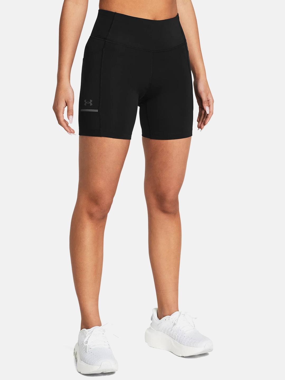 

UNDER ARMOUR Women High-Rise Fly Fast 6" Running Shorts, Black